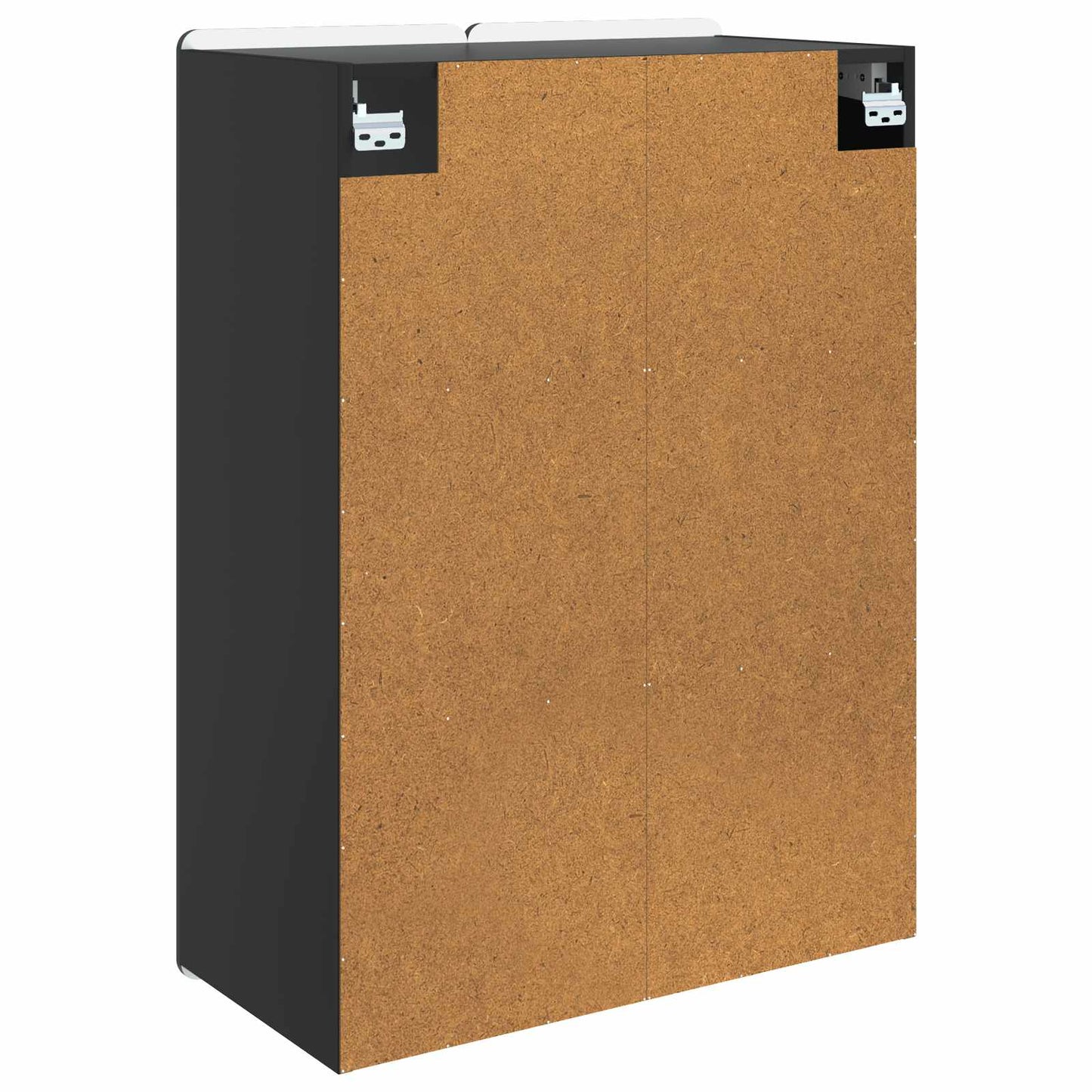 Wall-Mounted Cabinet Black 66 x 34.5 x 92 cm Engineered Wood