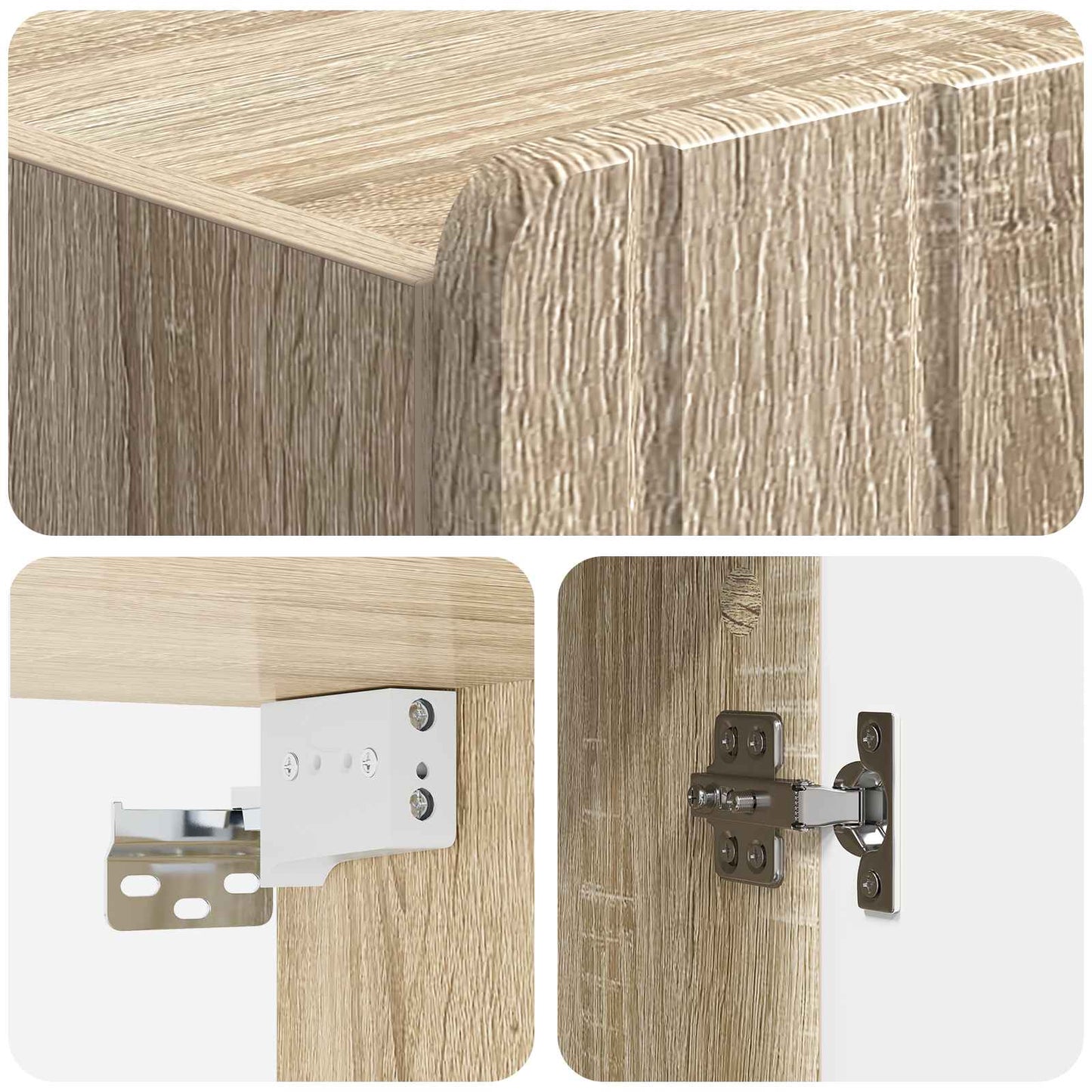 Wall-Mounted Cabinet Sonoma Oak 59 x 31 x 64 cm Engineered Wood