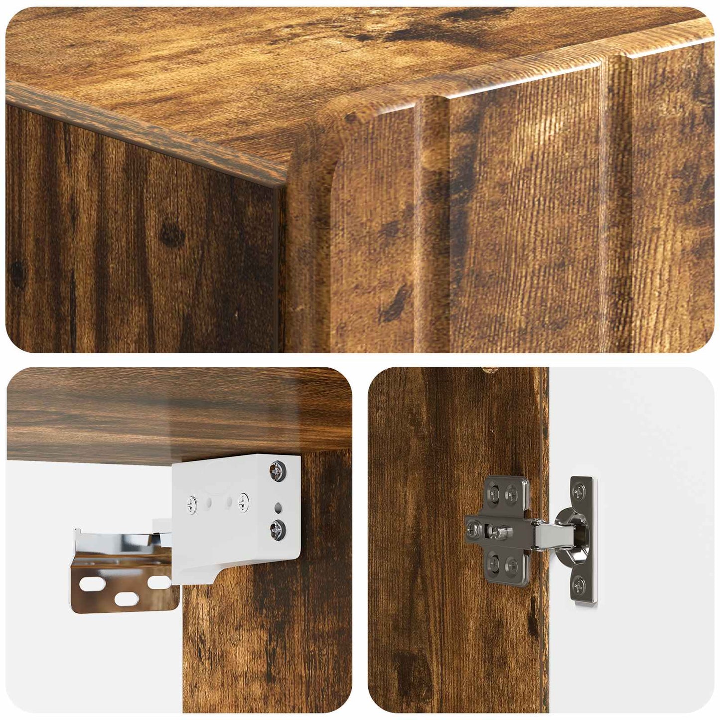 Wall-Mounted Cabinet Smoked Oak 59 x 31 x 64 cm Engineered Wood