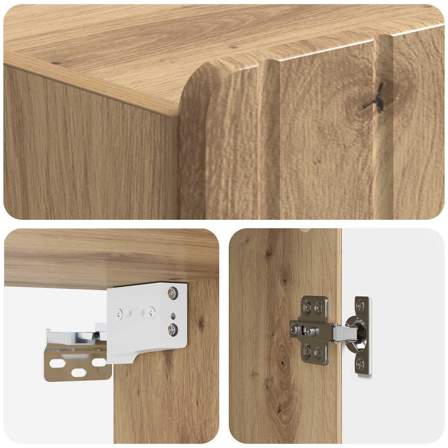 Wall-Mounted Cabinet Artisan Oak 33 x 34.5 x 94 cm
