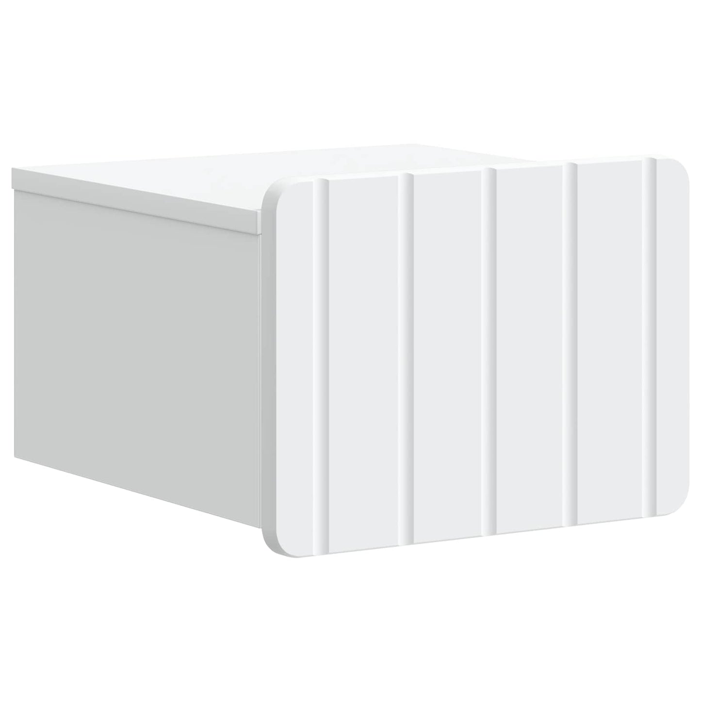 Wall-Mounted Bedside Cabinet 2 pcs White 33 x 34.5 x 24 cm