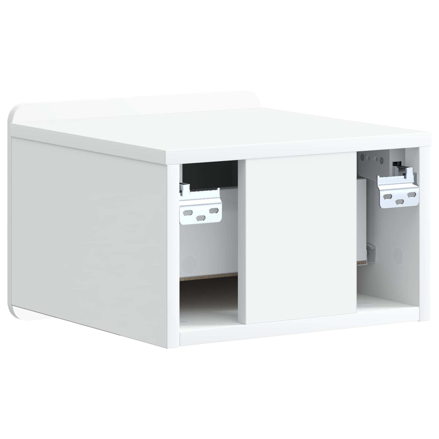 Wall-Mounted Bedside Cabinet 2 pcs White 33 x 34.5 x 24 cm