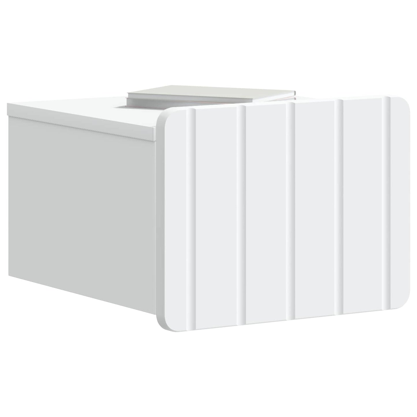 Wall-Mounted Bedside Cabinet 2 pcs White 33 x 34.5 x 24 cm