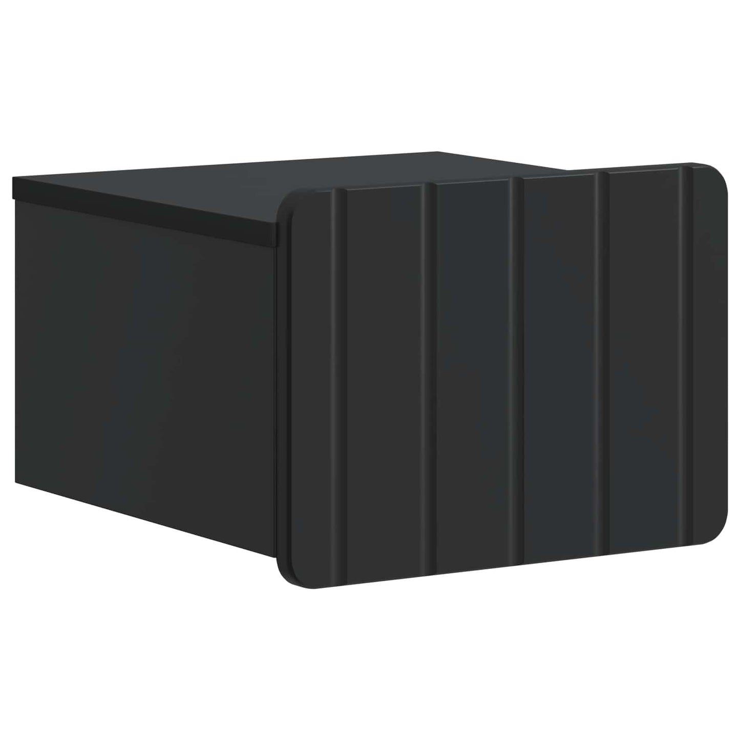 Wall-Mounted Bedside Cabinet 2 pcs Black 33 x 34.5 x 24 cm