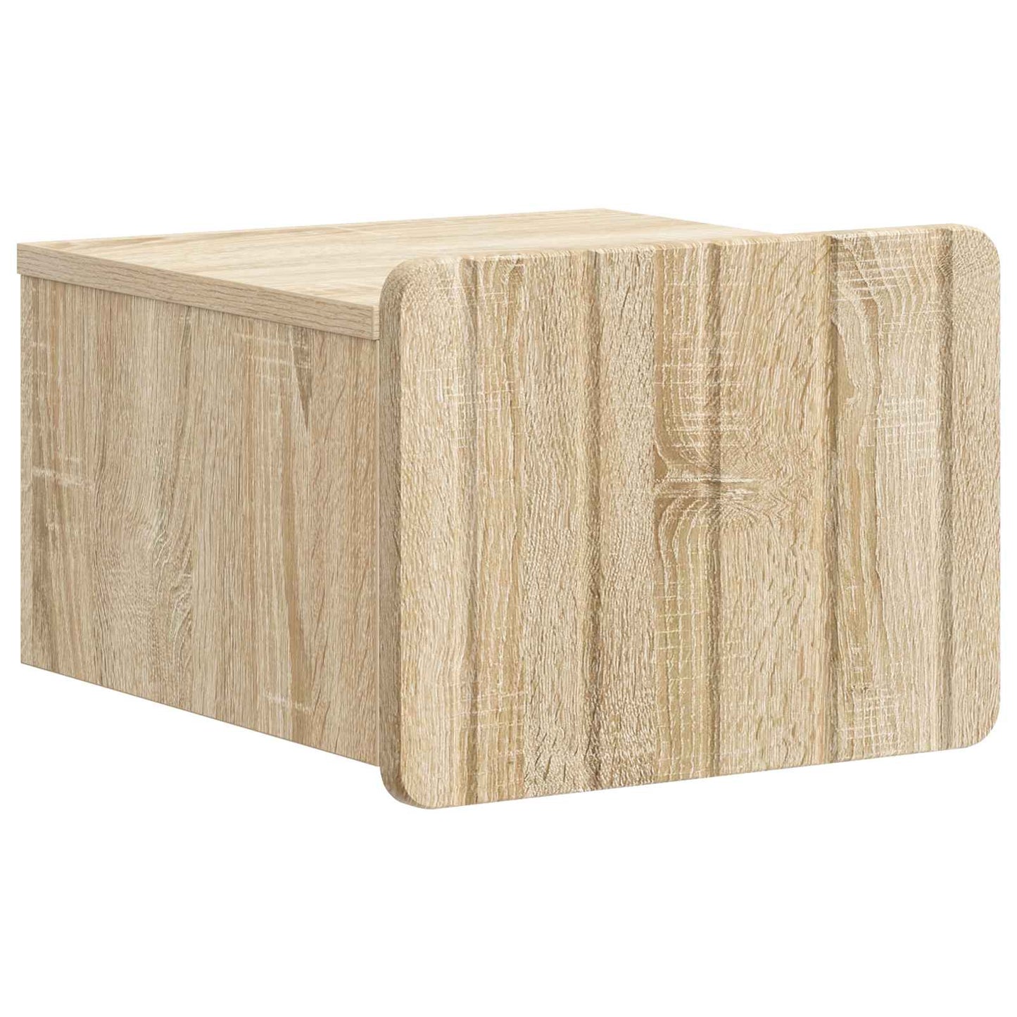Wall-Mounted Bedside Cabinet Sonoma Oak 33 x 34.5 x 24 cm