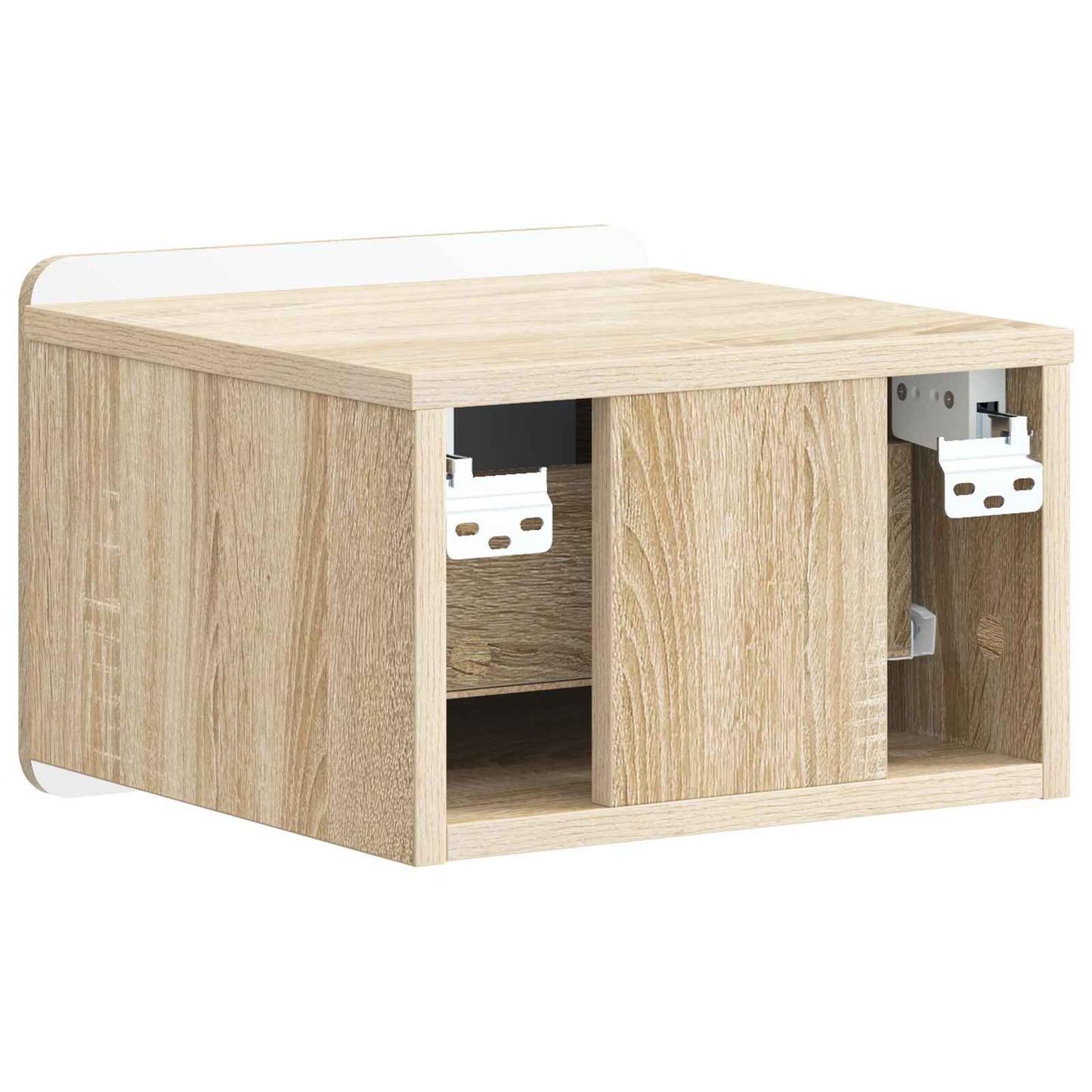 Wall-Mounted Bedside Cabinet 2 pcs Sonoma Oak 33 x 34.5 x 24 cm