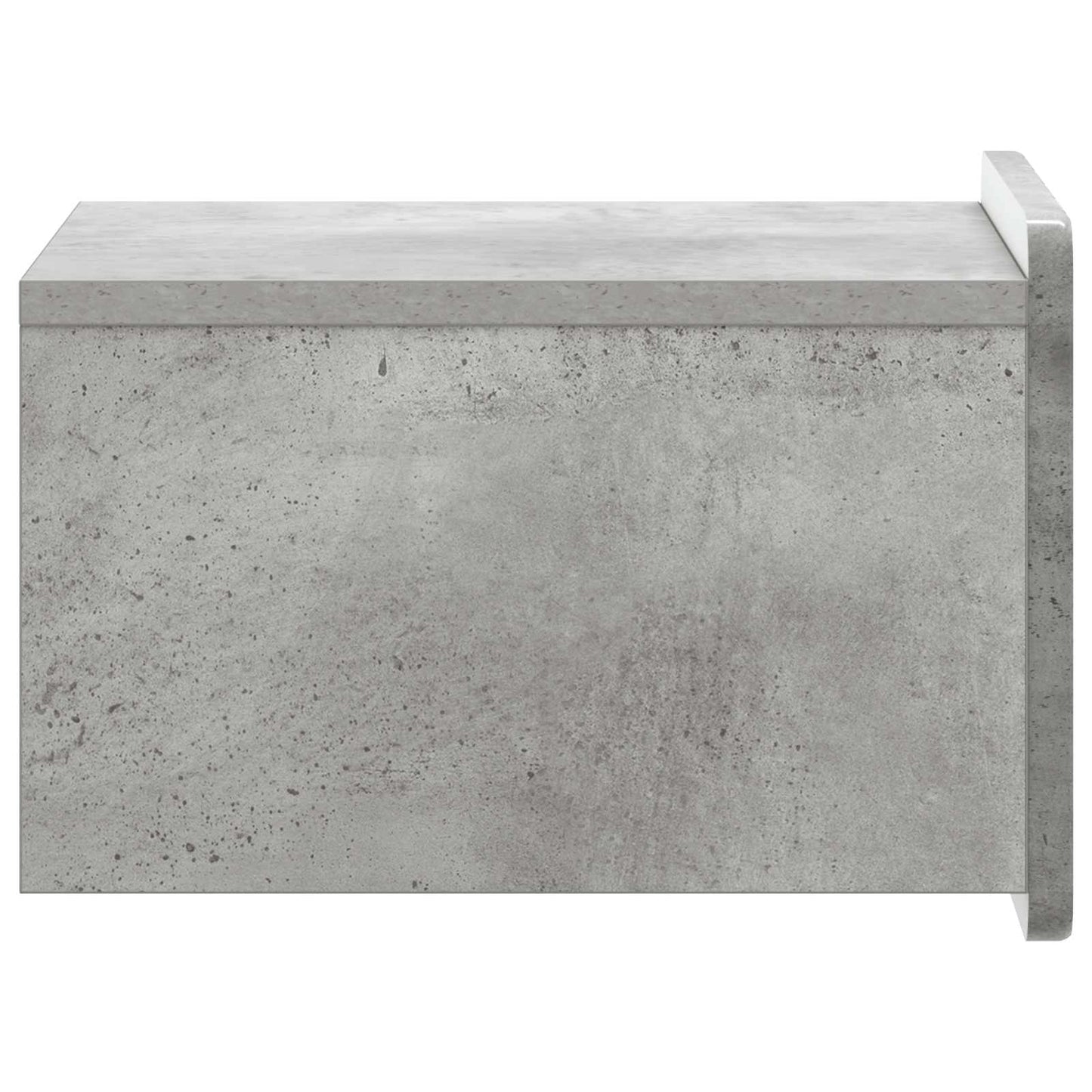 Wall-Mounted Bedside Cabinet Concrete Grey 33 x 34.5 x 24 cm
