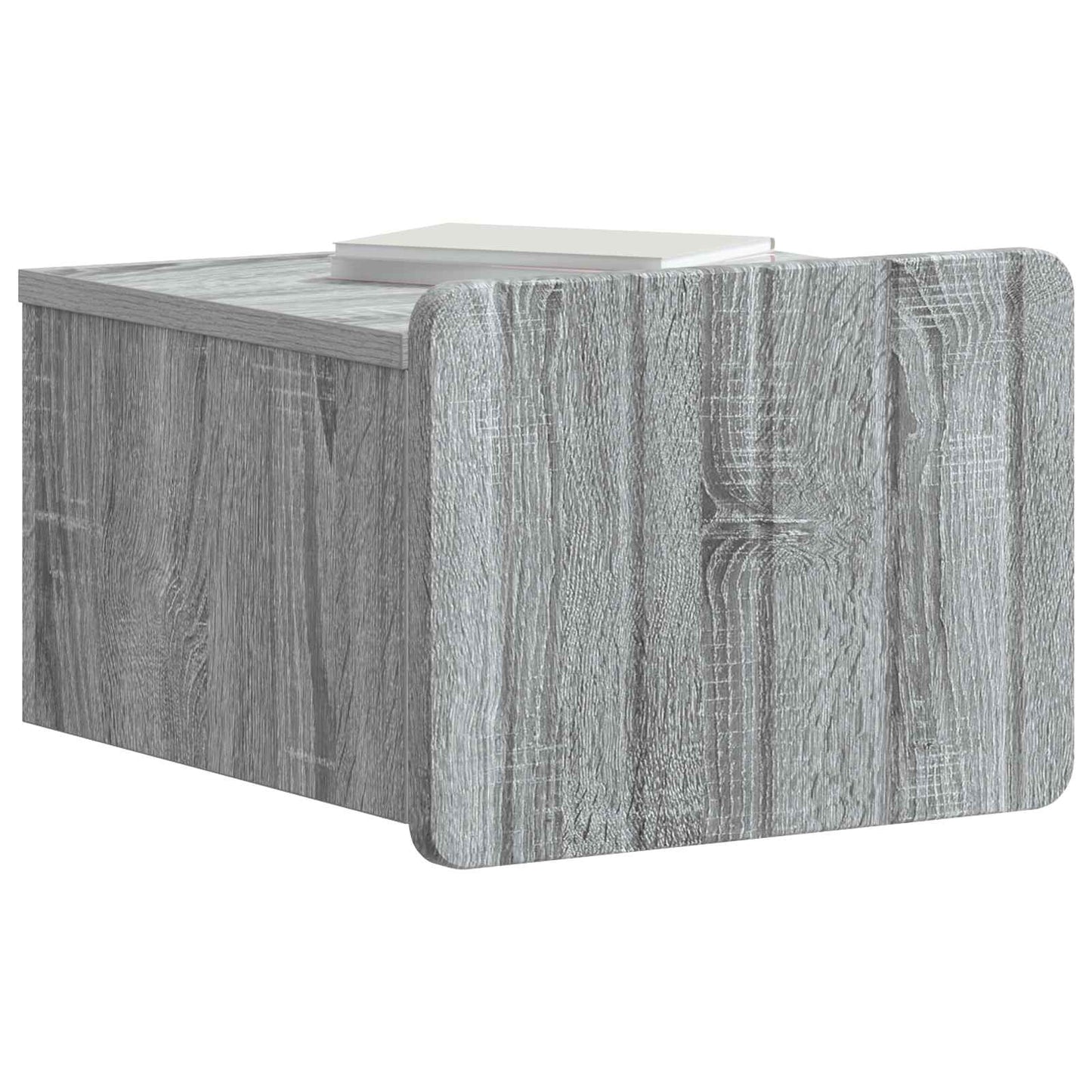 Wall-Mounted Bedside Cabinet Grey Sonoma 33 x 34.5 x 24 cm