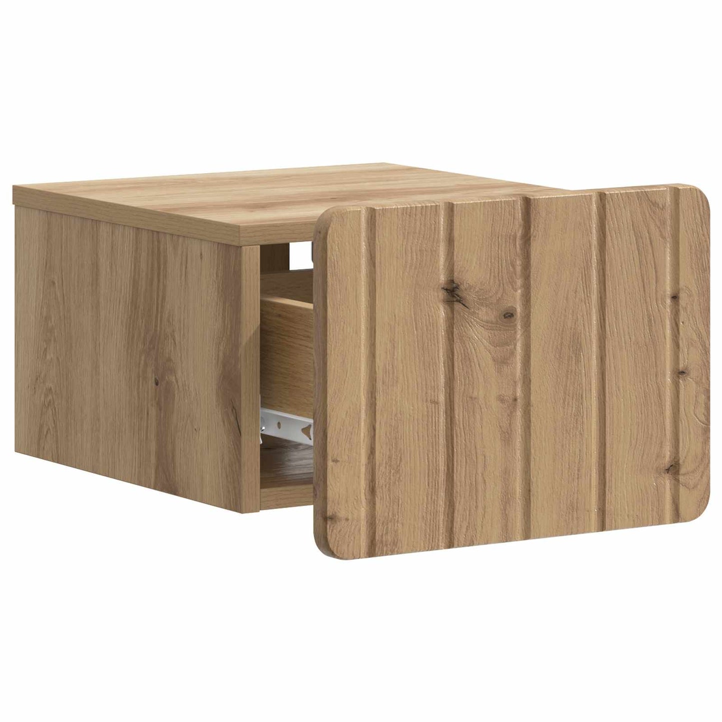 Wall-Mounted Bedside Cabinet 2 pcs Artisan Oak Engineered Wood