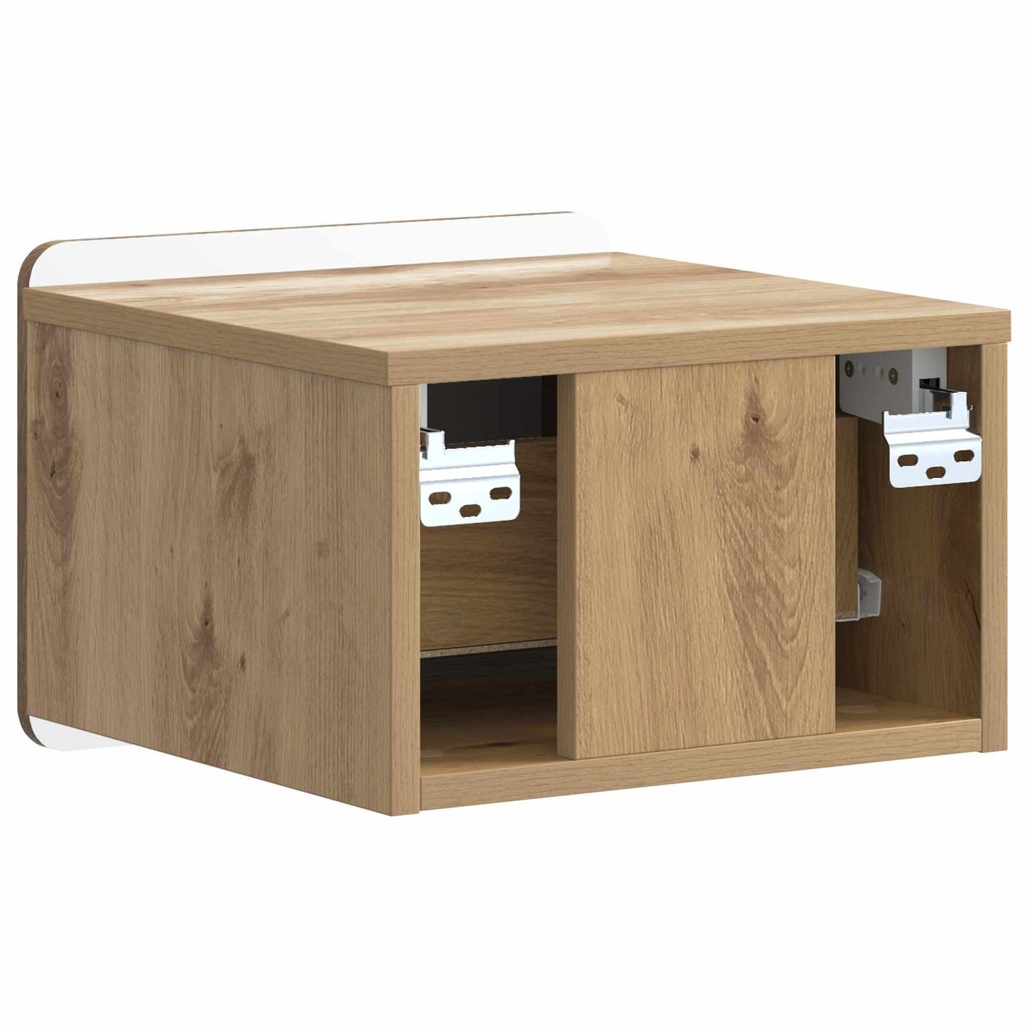 Wall-Mounted Bedside Cabinet 2 pcs Artisan Oak Engineered Wood