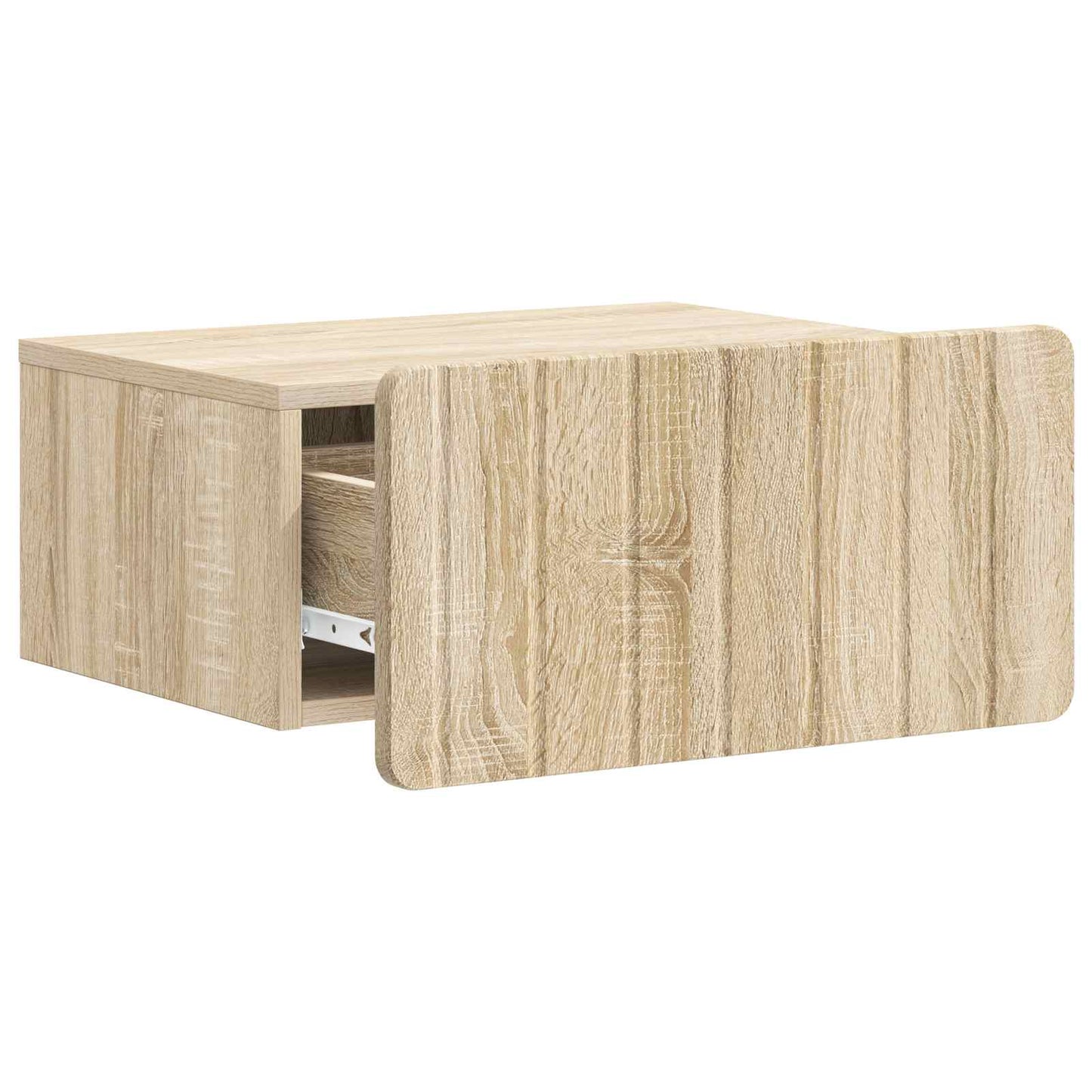 Wall-Mounted Bedside Cabinet Sonoma Oak 49 x 34.5 x 24 cm