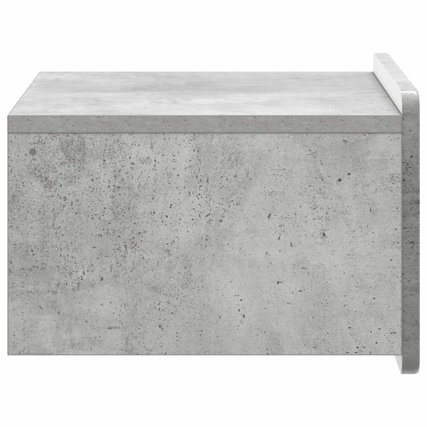 Wall-Mounted Bedside Cabinet Concrete Grey 49 x 34.5 x 24 cm
