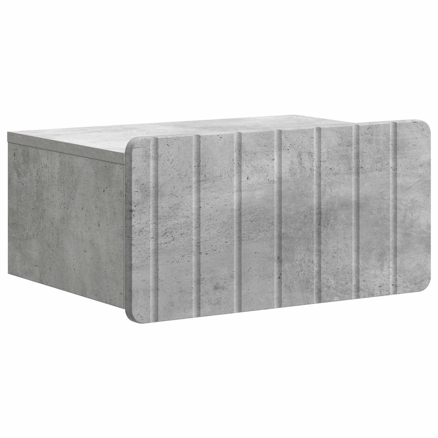 Wall-Mounted Bedside Cabinet 2 pcs Concrete Grey