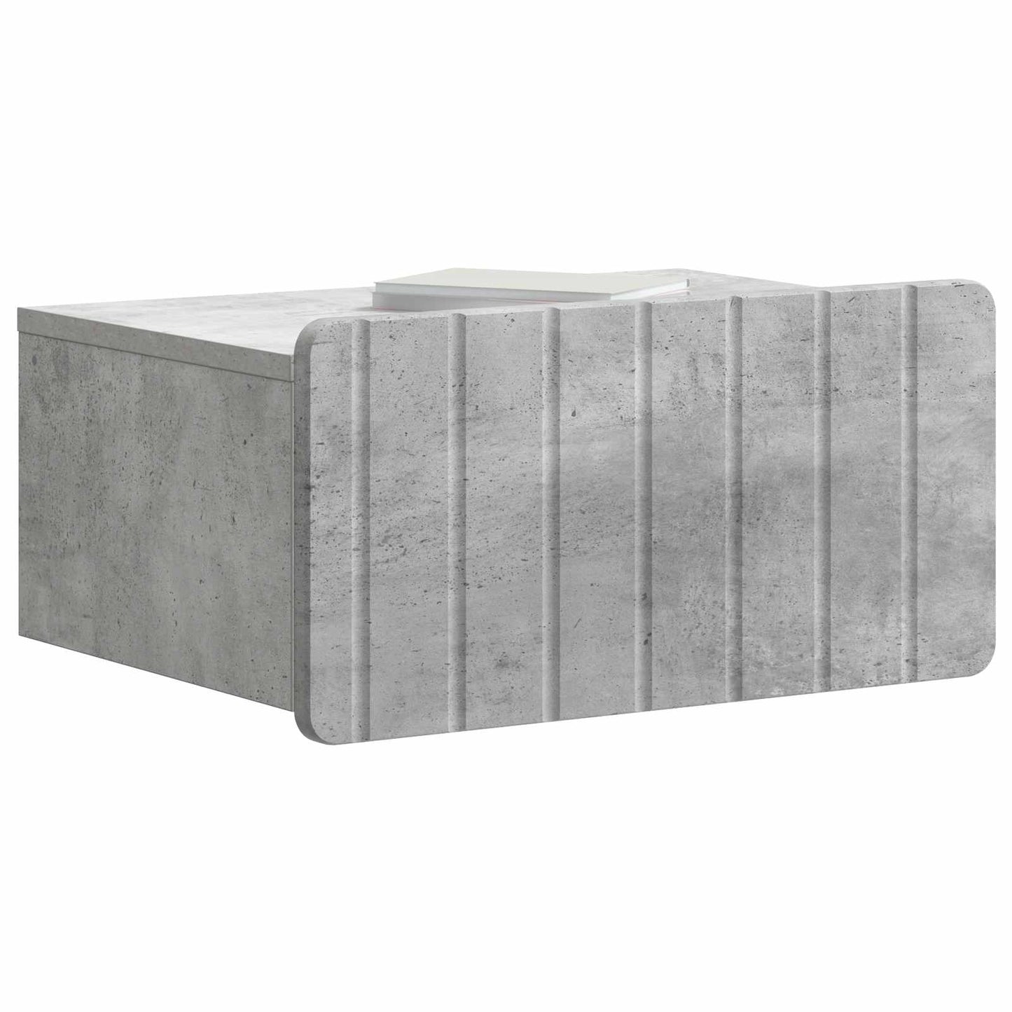 Wall-Mounted Bedside Cabinet 2 pcs Concrete Grey