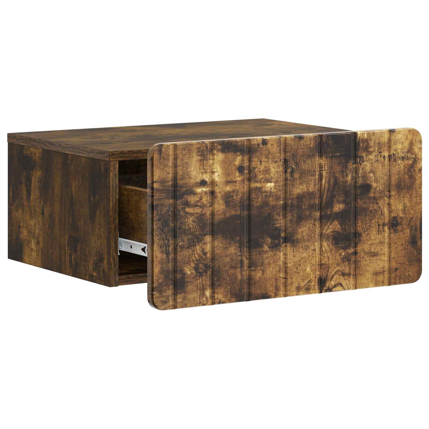 Wall-Mounted Bedside Cabinet Smoked Oak 49 x 34.5 x 24 cm