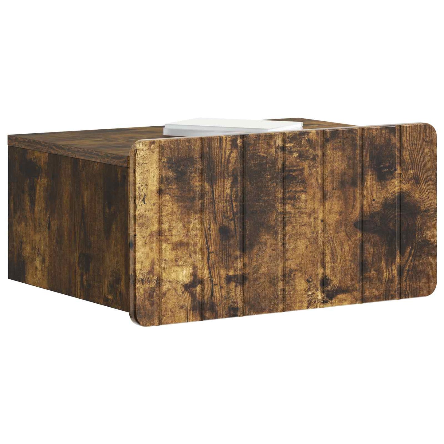 Wall-Mounted Bedside Cabinet Smoked Oak 49 x 34.5 x 24 cm