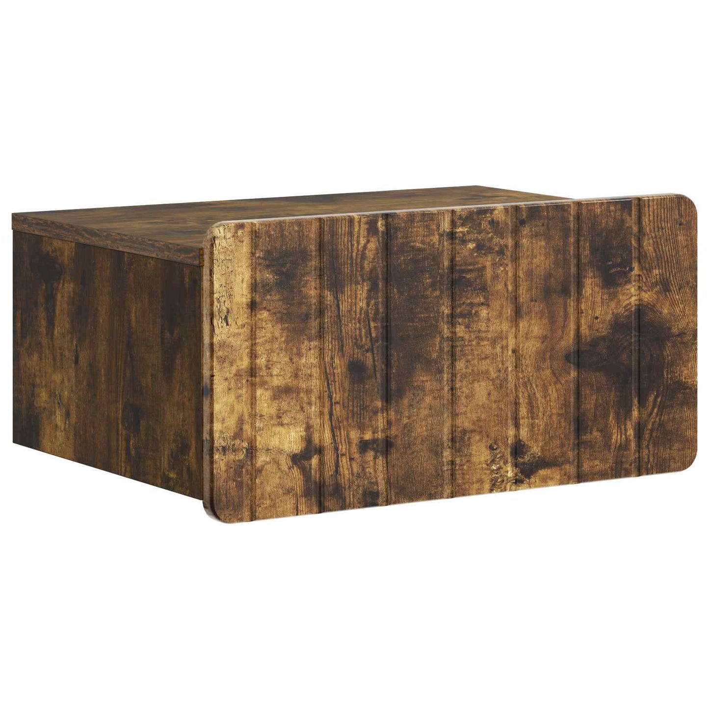 Wall-Mounted Bedside Cabinet 2 pcs Smoked Oak 49 x 34.5 x 24 cm