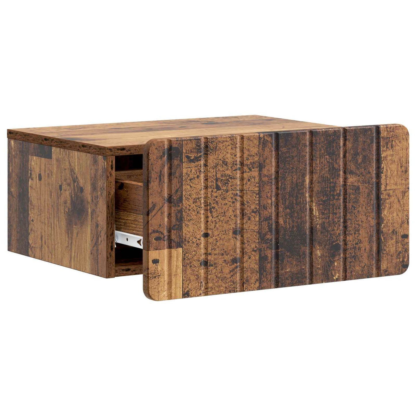 Wall-Mounted Bedside Cabinet 2 pcs Old Wood 49 x 34.5 x 24 cm