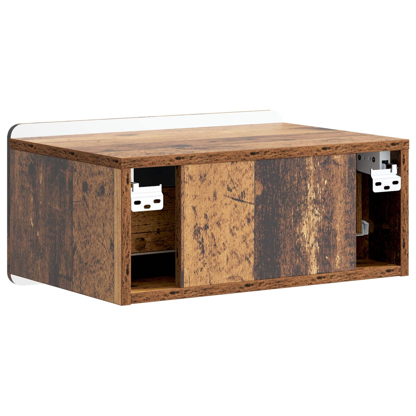 Wall-Mounted Bedside Cabinet 2 pcs Old Wood 49 x 34.5 x 24 cm
