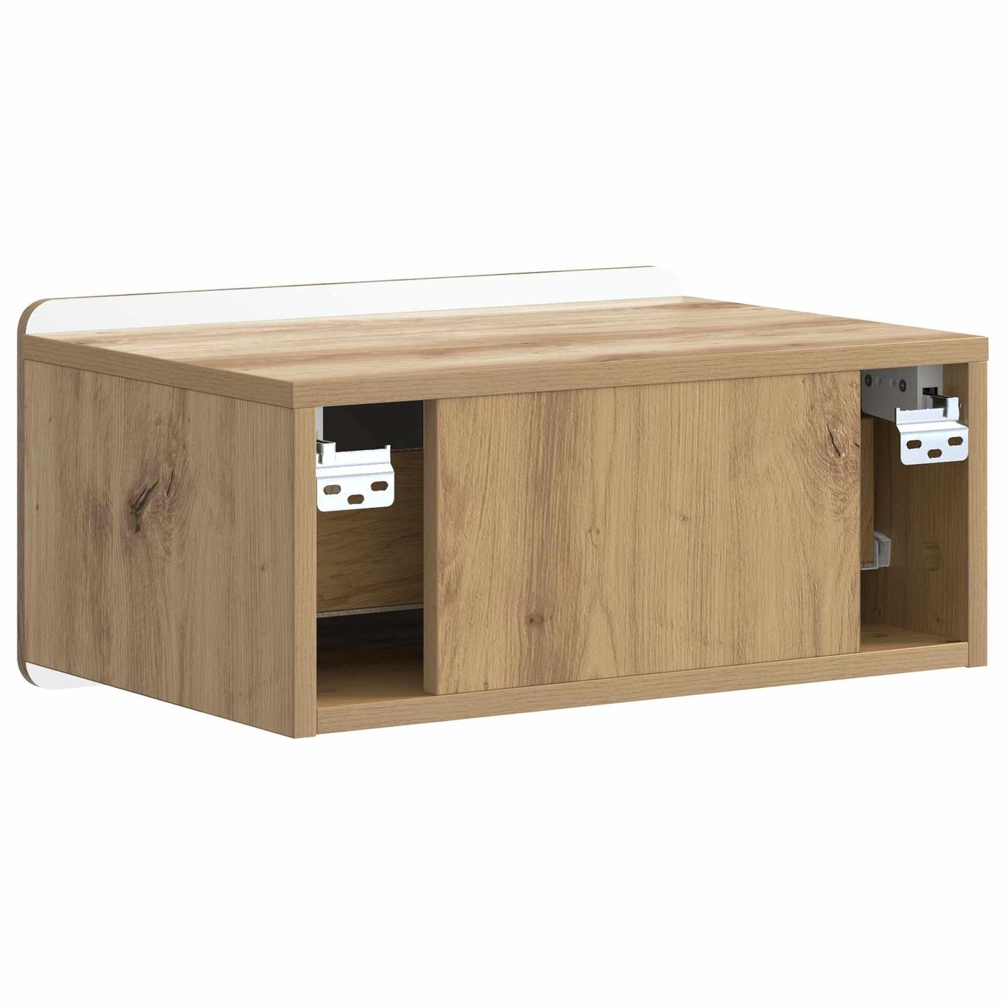 Wall-Mounted Bedside Cabinet 2 pcs Artisan Oak Engineered Wood