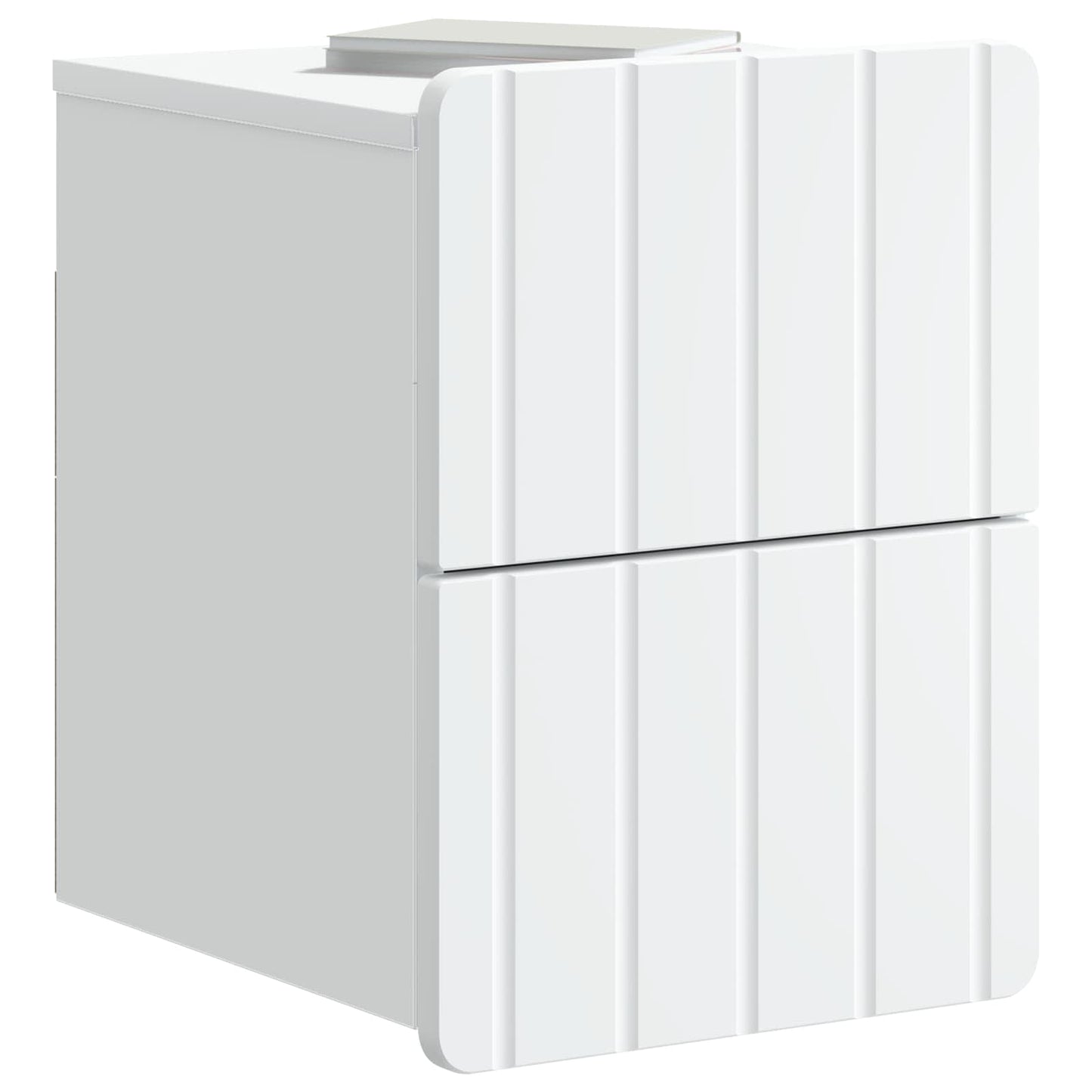 Wall-Mounted Bedside Cabinet 2 pcs White 33 x 34.5 x 43 cm