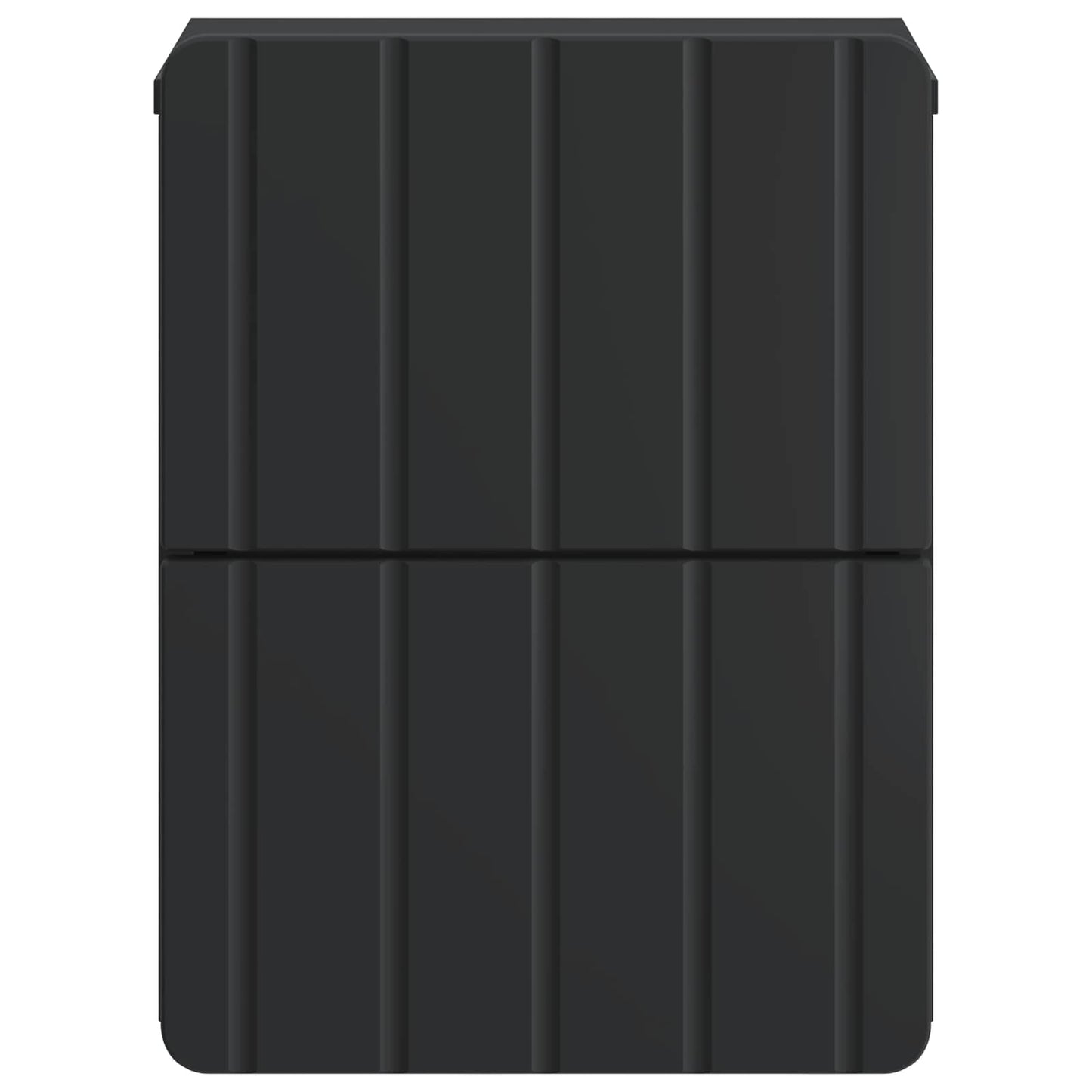 Wall-Mounted Bedside Cabinet Black 33 x 34.5 x 43 cm