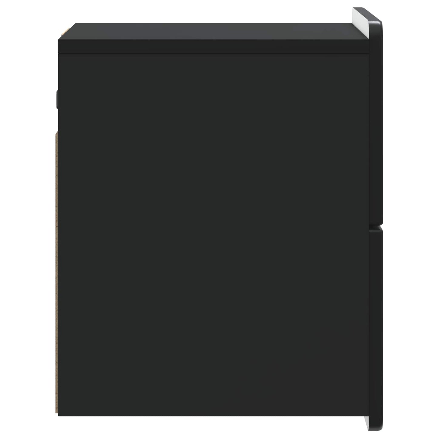 Wall-Mounted Bedside Cabinet Black 33 x 34.5 x 43 cm