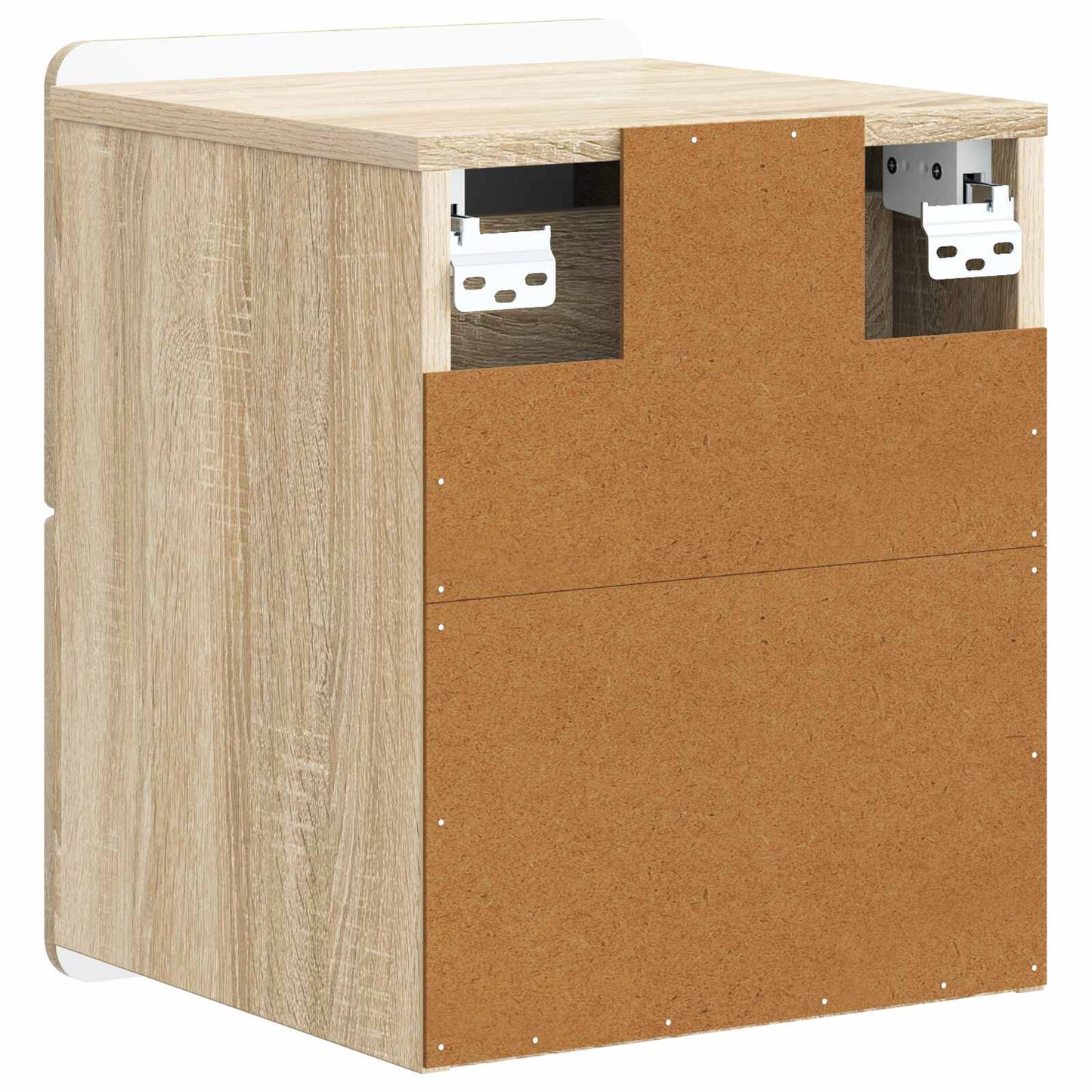 Wall-Mounted Bedside Cabinet Sonoma Oak 33 x 34.5 x 43 cm