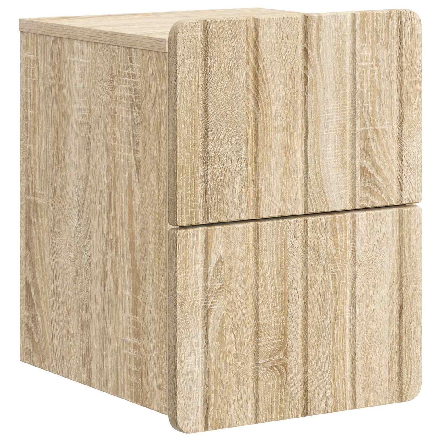 Wall-Mounted Bedside Cabinet 2 pcs Sonoma Oak 33 x 34.5 x 43 cm