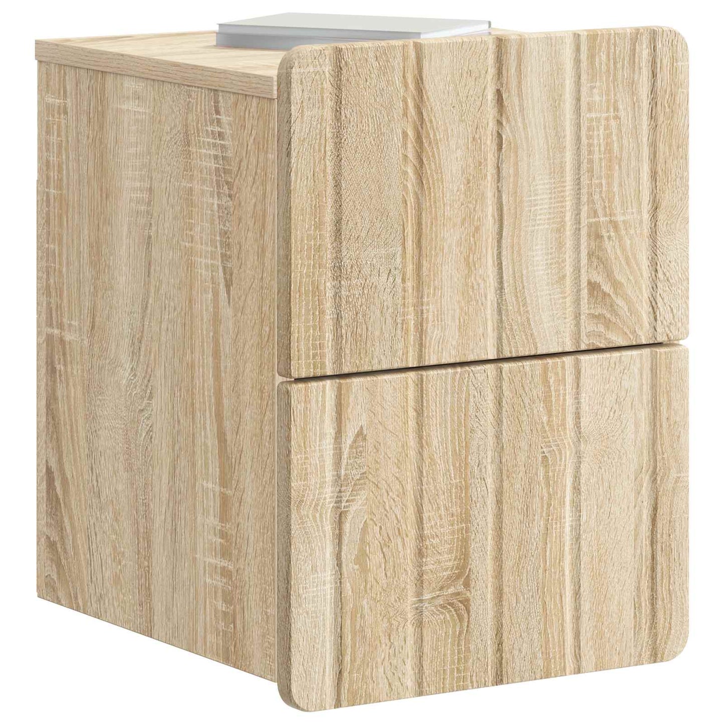 Wall-Mounted Bedside Cabinet 2 pcs Sonoma Oak 33 x 34.5 x 43 cm