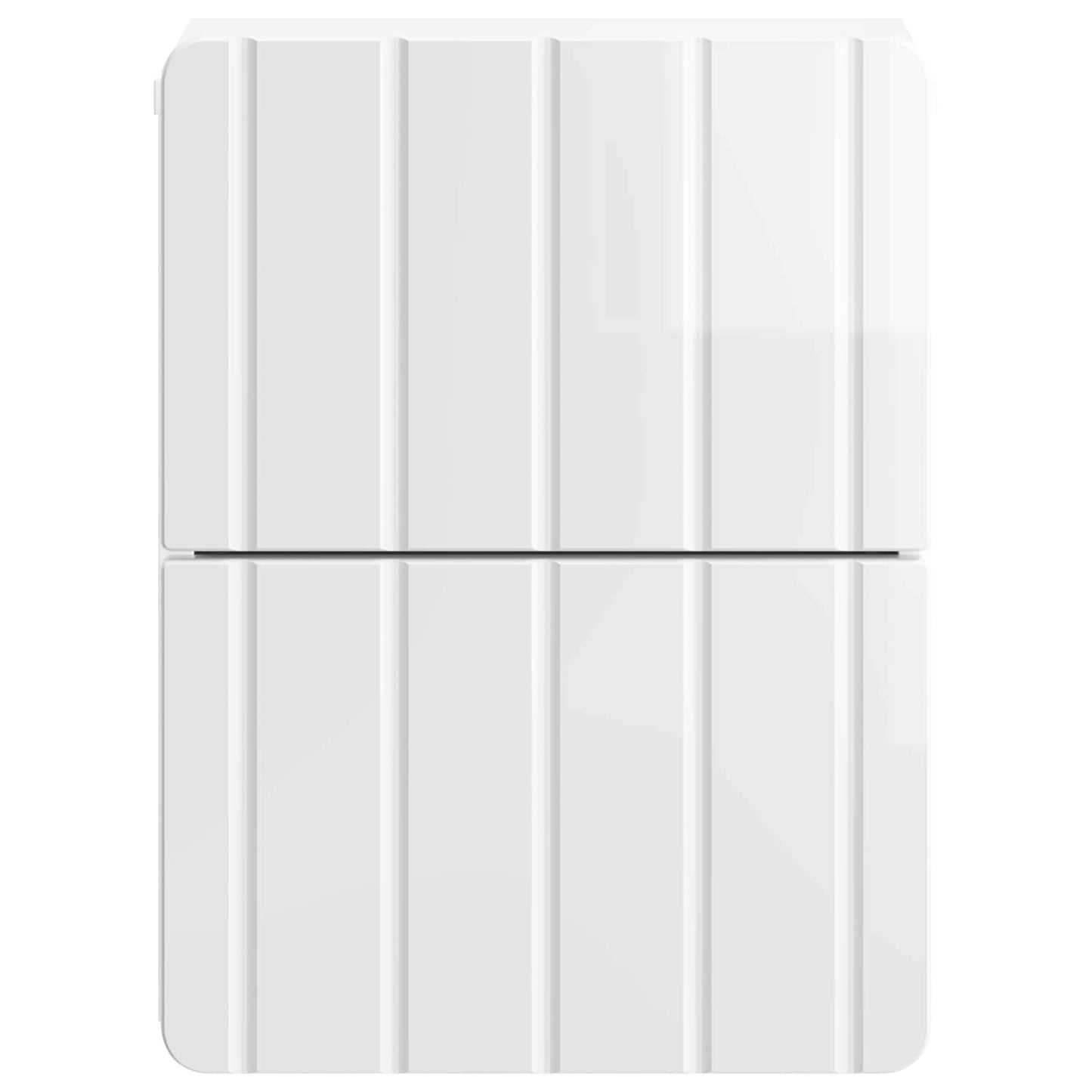 Wall-Mounted Bedside Cabinet with Drawer 2 pcs High Gloss White