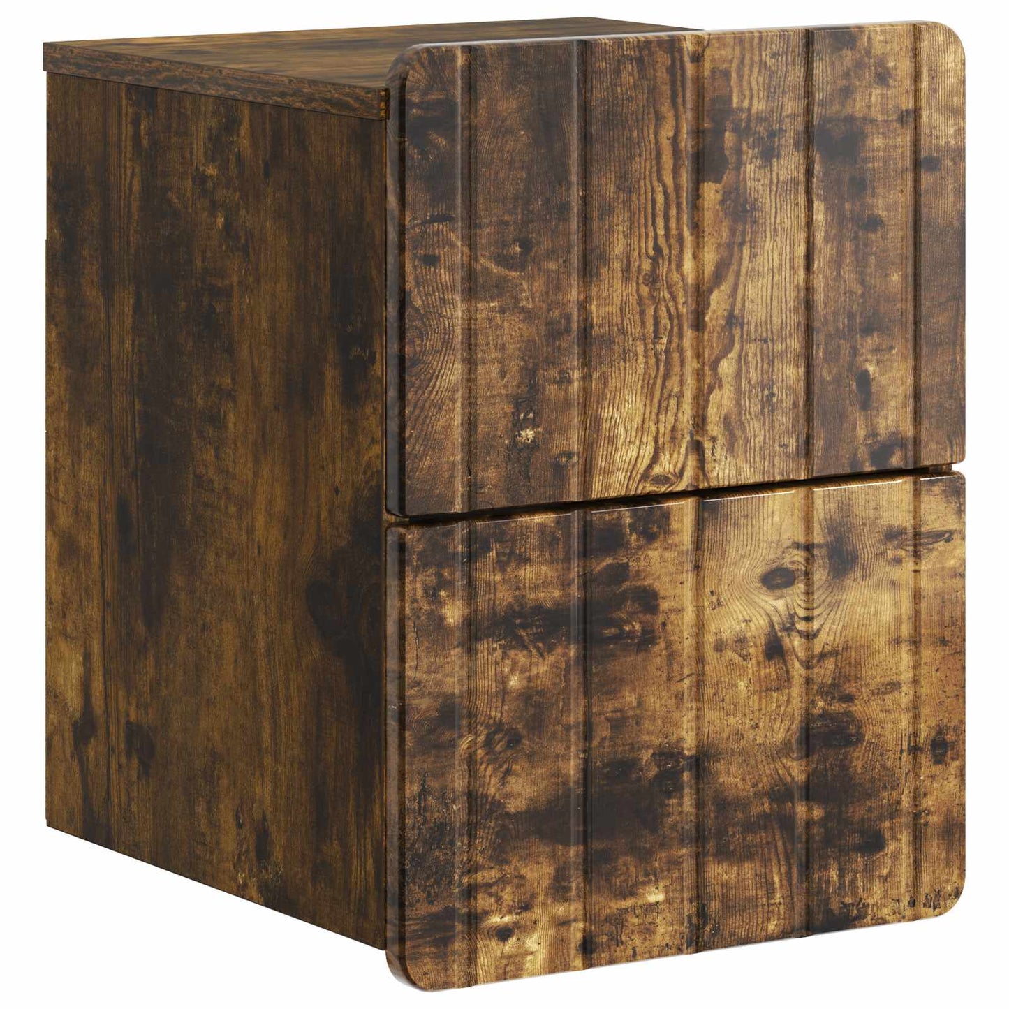 Wall-Mounted Bedside Cabinet Smoked Oak 33 x 34.5 x 43 cm