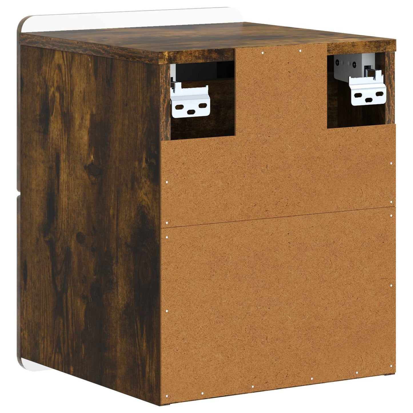 Wall-Mounted Bedside Cabinet Smoked Oak 33 x 34.5 x 43 cm
