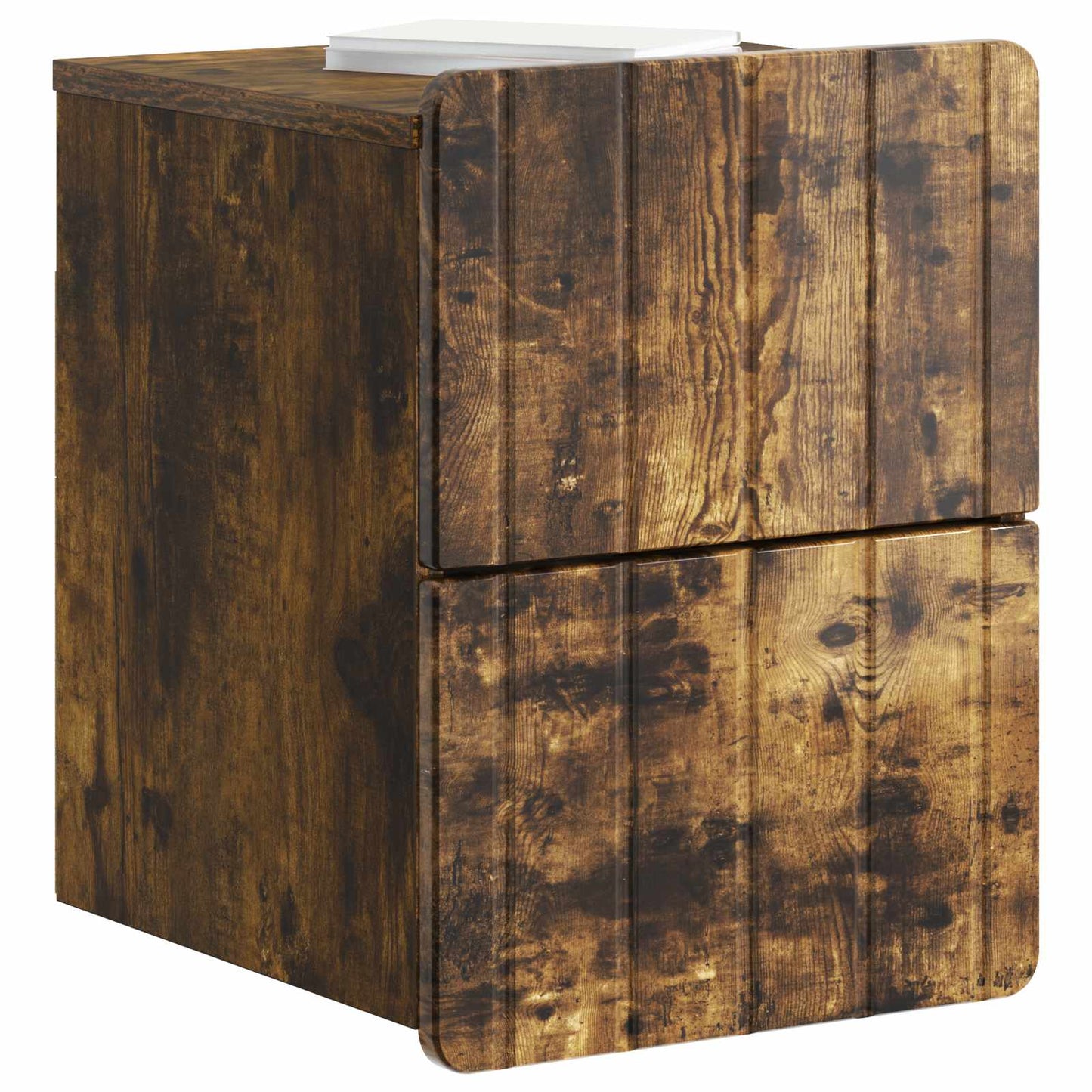 Wall-Mounted Bedside Cabinet Smoked Oak 33 x 34.5 x 43 cm