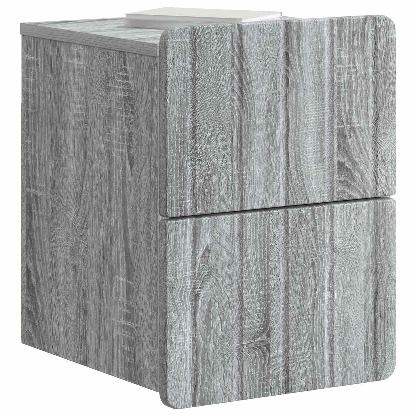 Wall-Mounted Bedside Cabinet Grey Sonoma 33 x 34.5 x 43 cm