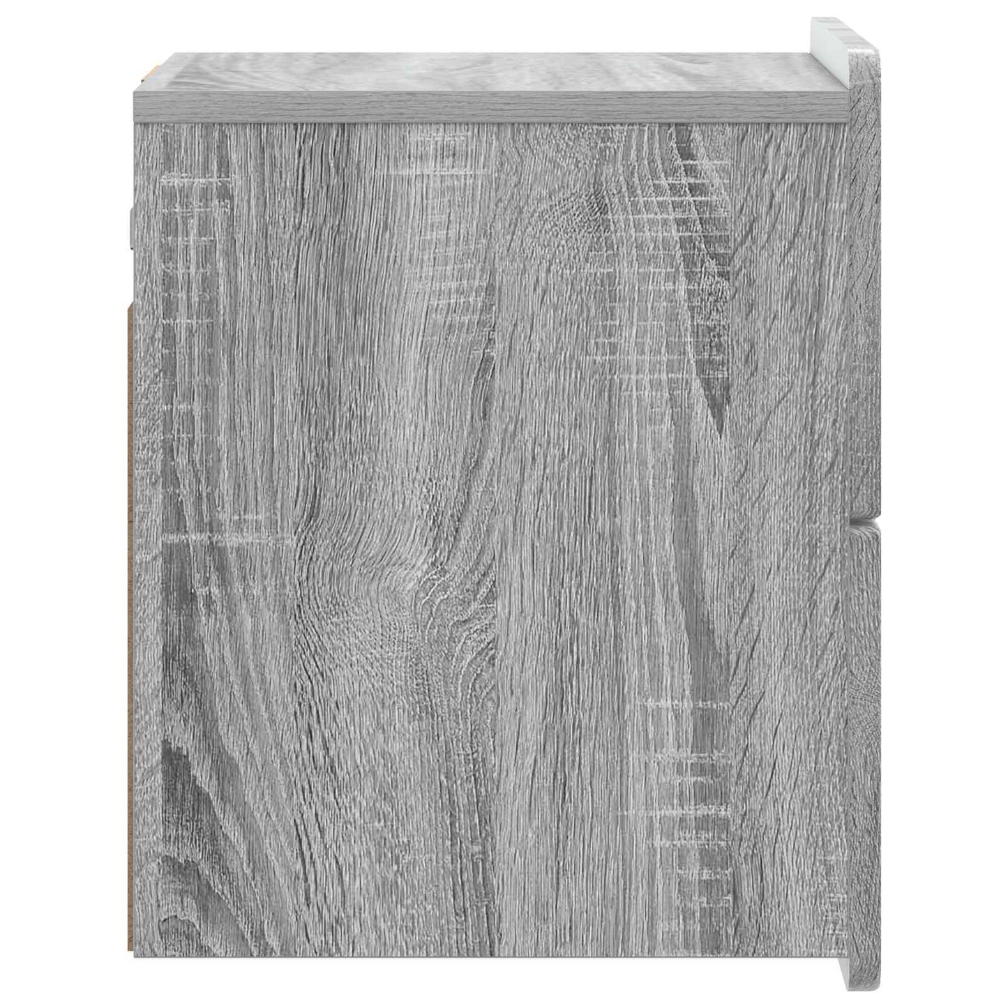 Wall-Mounted Bedside Cabinet Grey Sonoma 33 x 34.5 x 43 cm