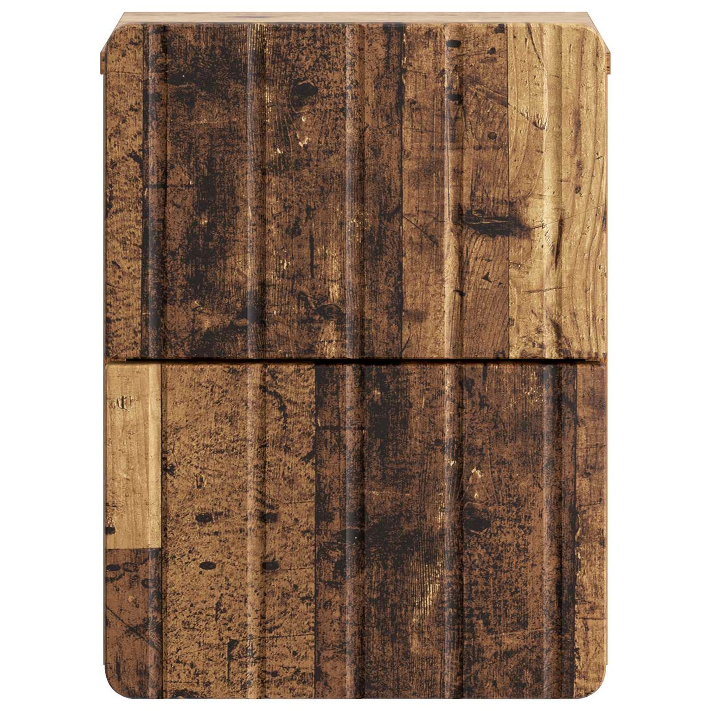 Wall-Mounted Bedside Cabinet 2 pcs Old Wood 33 x 34.5 x 43 cm