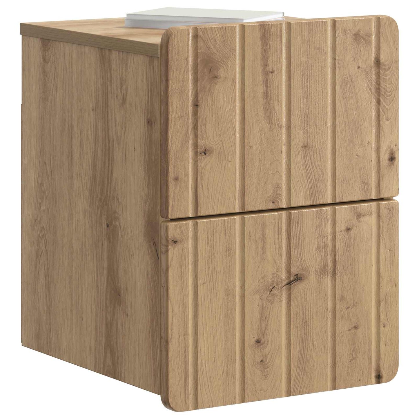 Wall-Mounted Bedside Cabinet 2 pcs Artisan Oak Engineered Wood