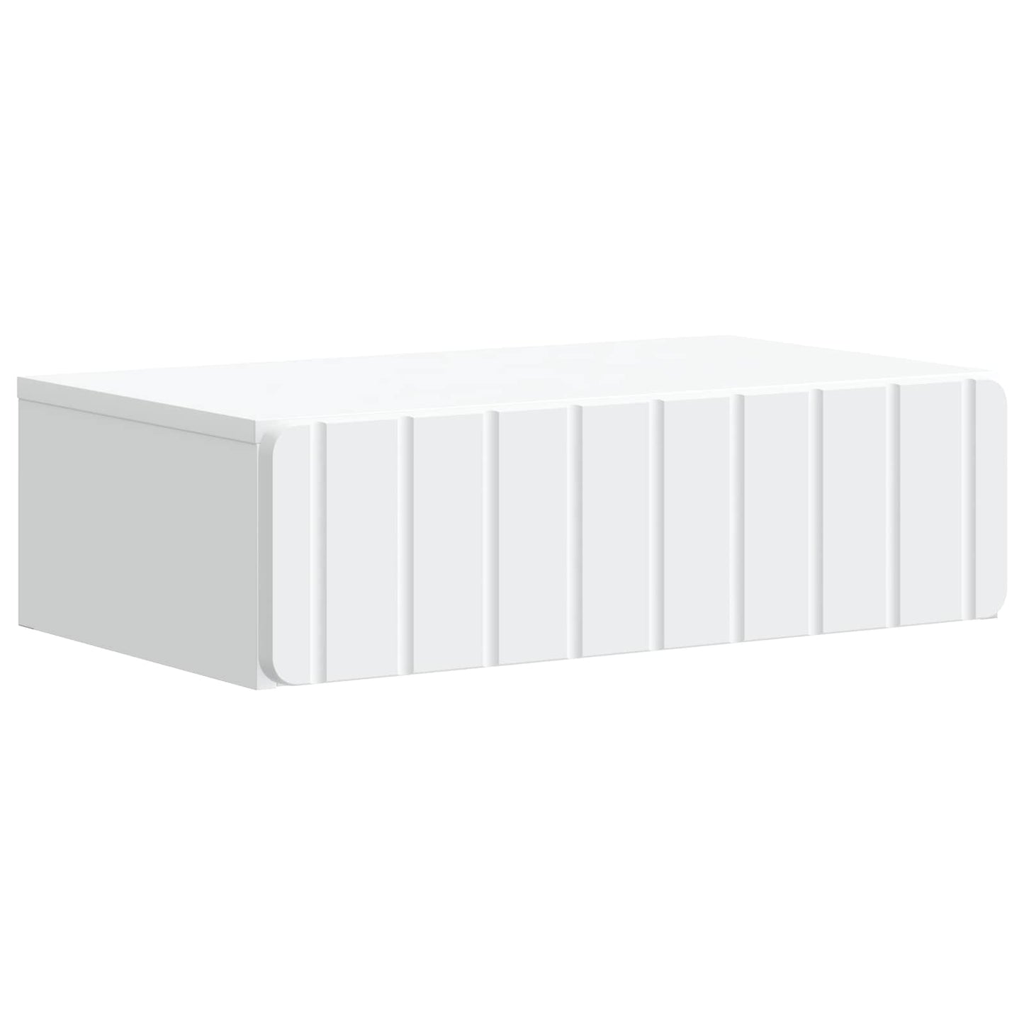 Wall-Mounted Side Table White 59 x 34.5 x 17 cm Engineered Wood