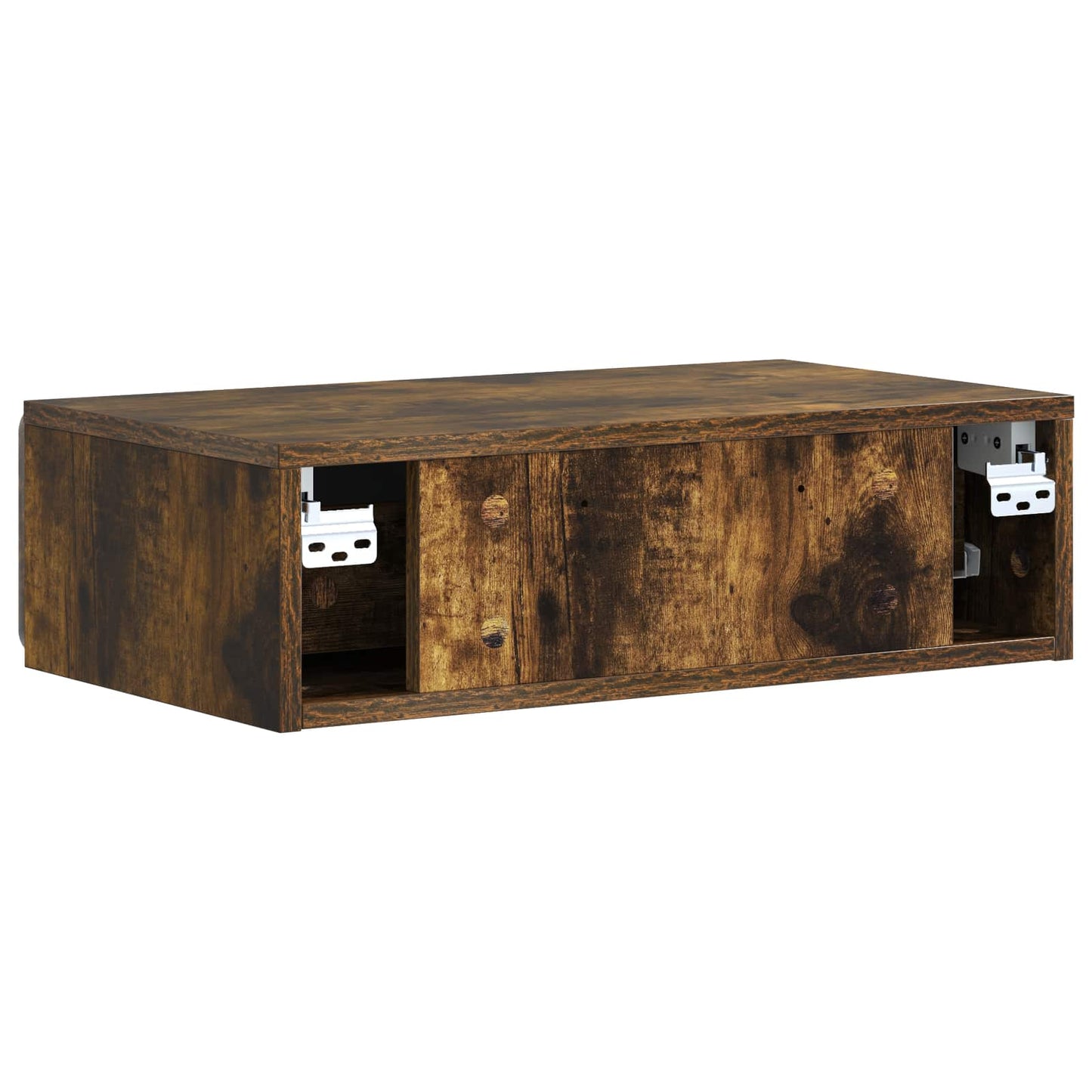 Wall-Mounted Side Table Smoked Oak 59 x 34.5 x 17 cm