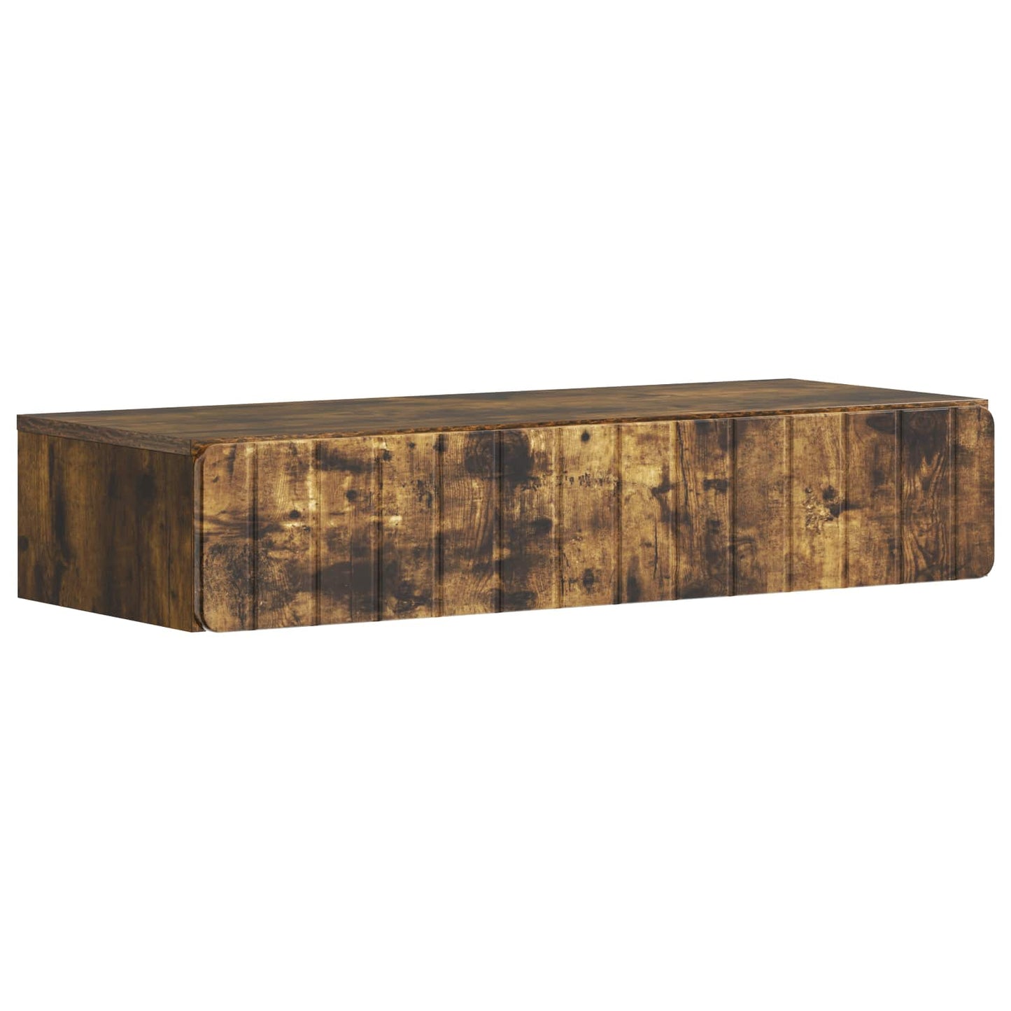 Wall-Mounted Side Table Smoked Oak 87.5 x 34.5 x 17 cm