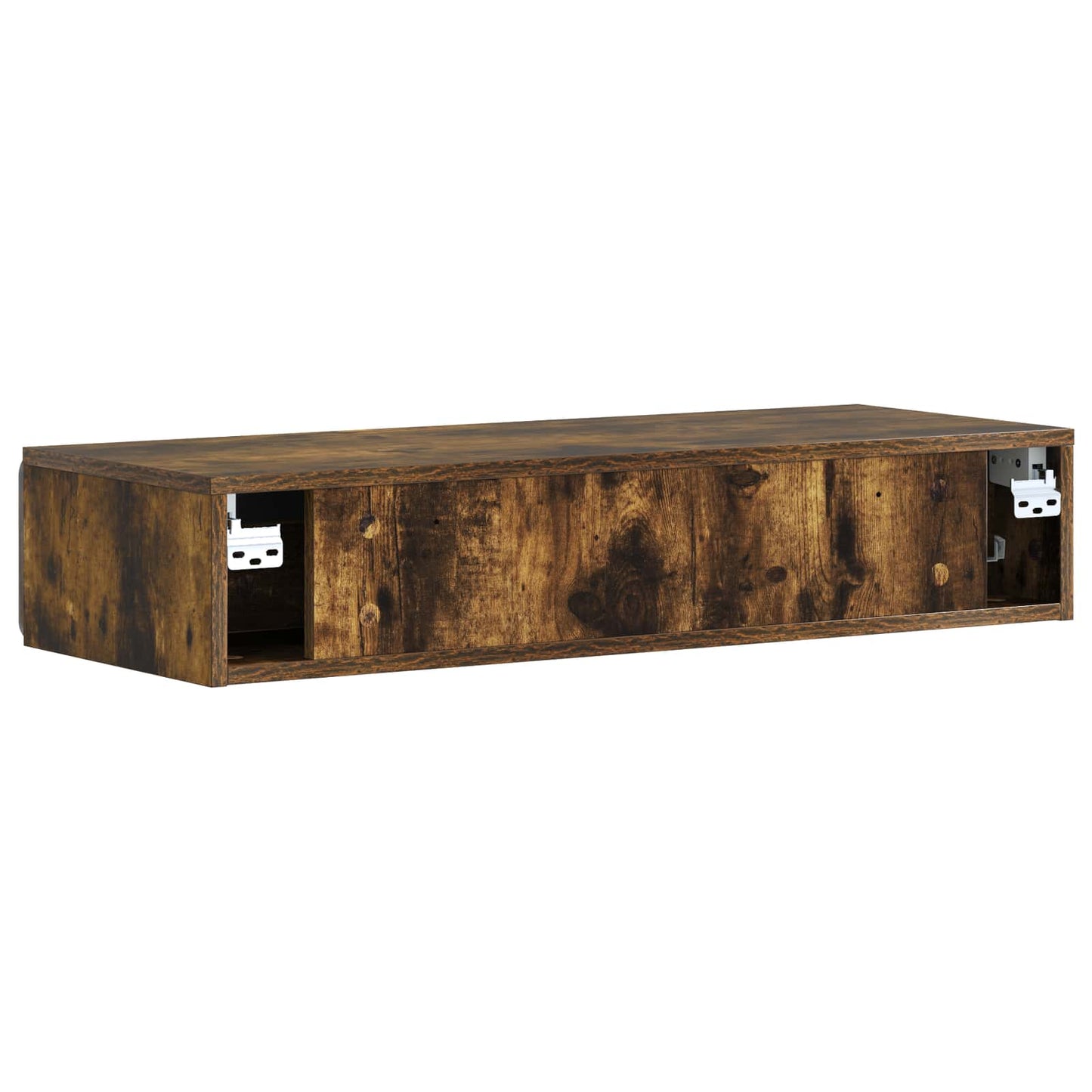 Wall-Mounted Side Table Smoked Oak 87.5 x 34.5 x 17 cm