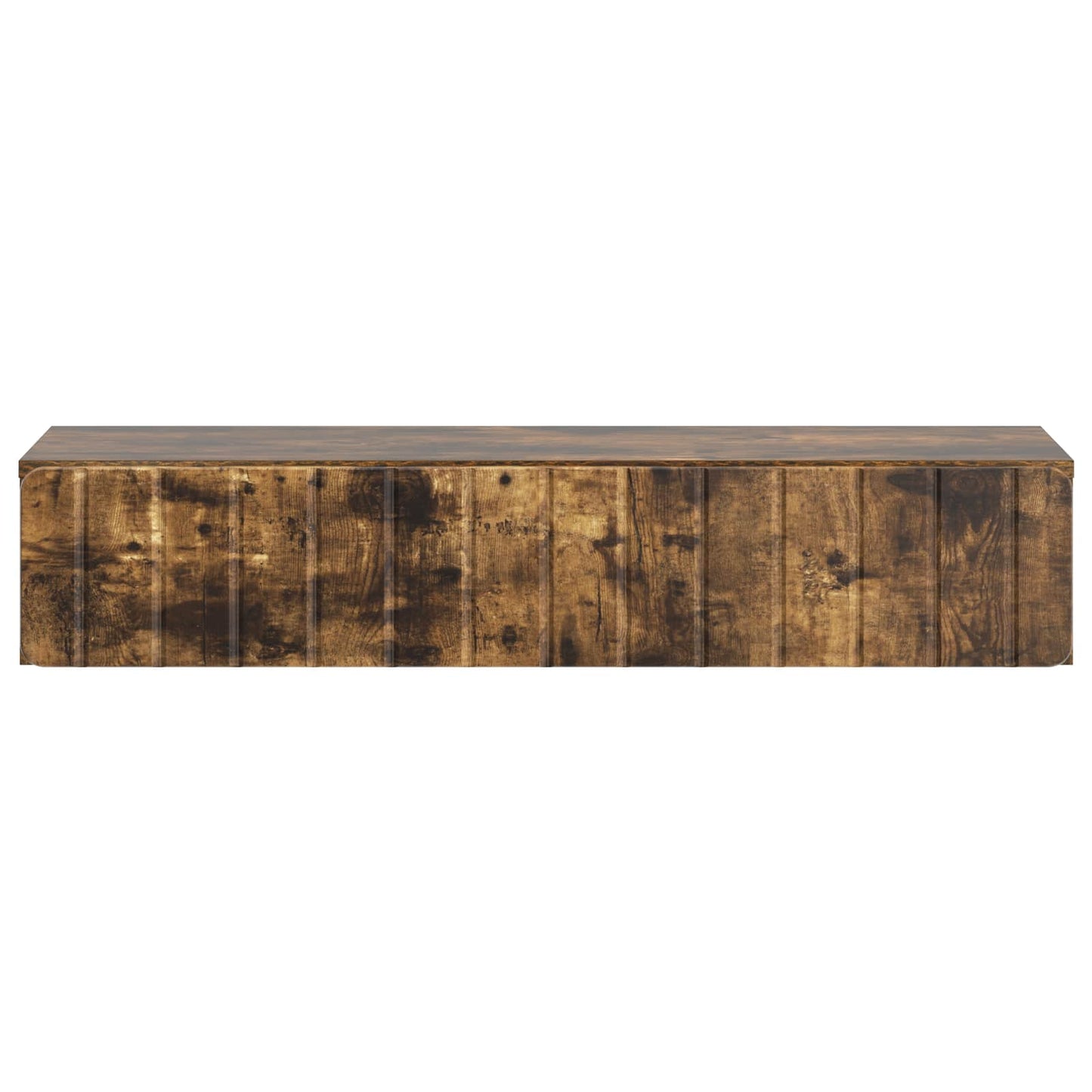Wall-Mounted Side Table Smoked Oak 87.5 x 34.5 x 17 cm