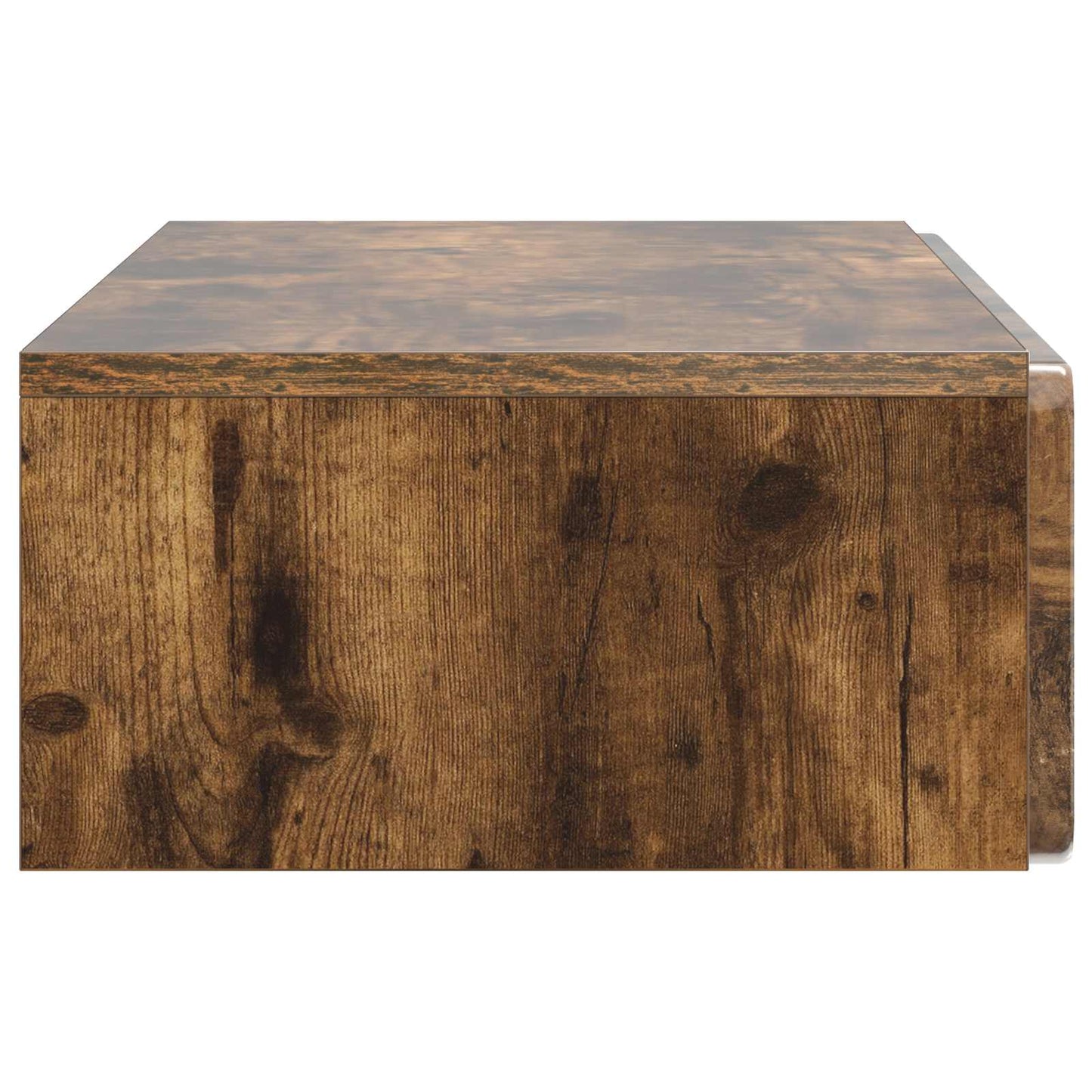 Wall-Mounted Side Table Smoked Oak 87.5 x 34.5 x 17 cm