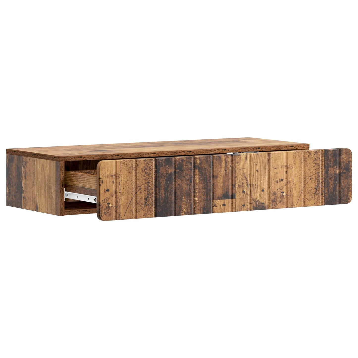 Wall-Mounted Side Table Old Wood 87.5 x 34.5 x 17 cm
