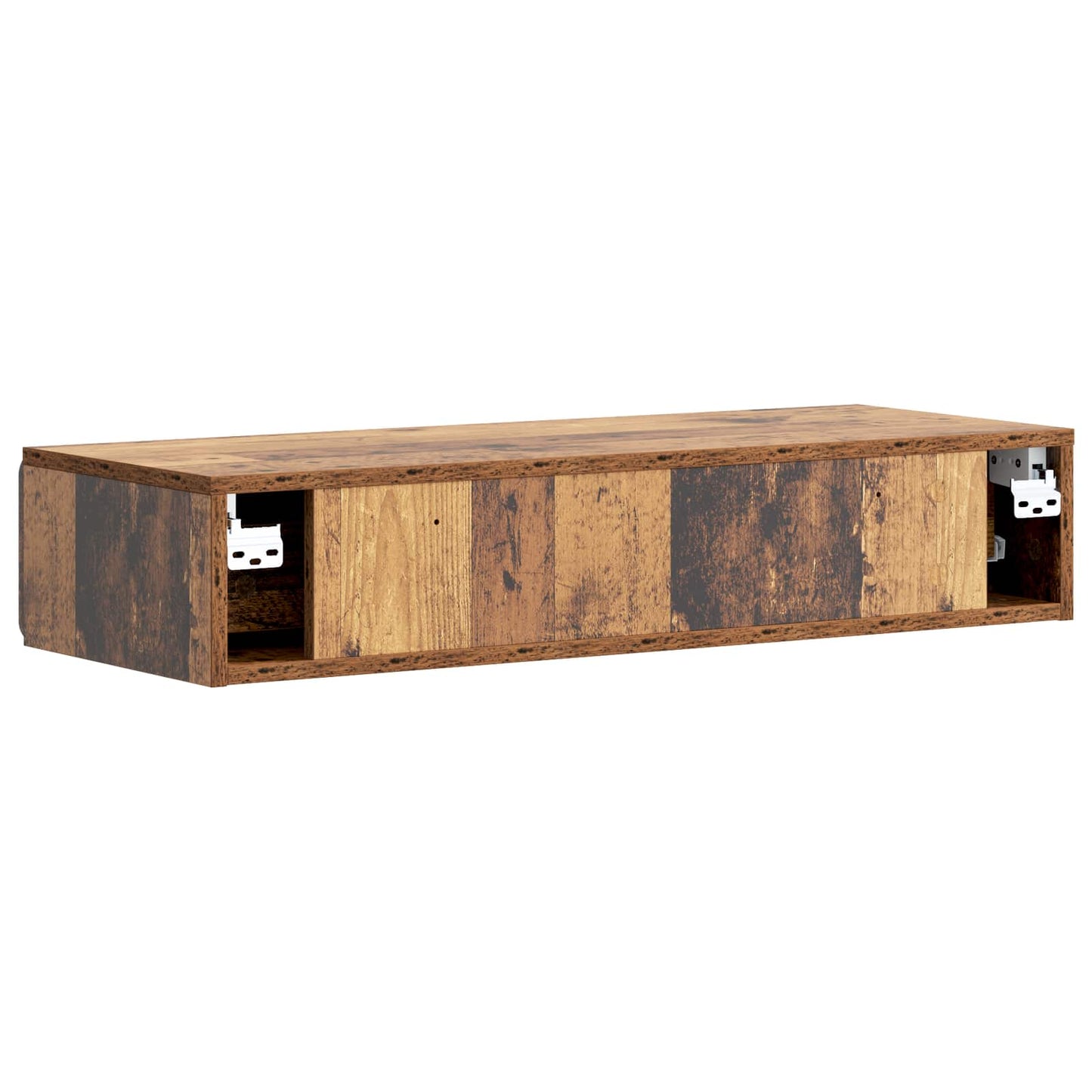 Wall-Mounted Side Table Old Wood 87.5 x 34.5 x 17 cm
