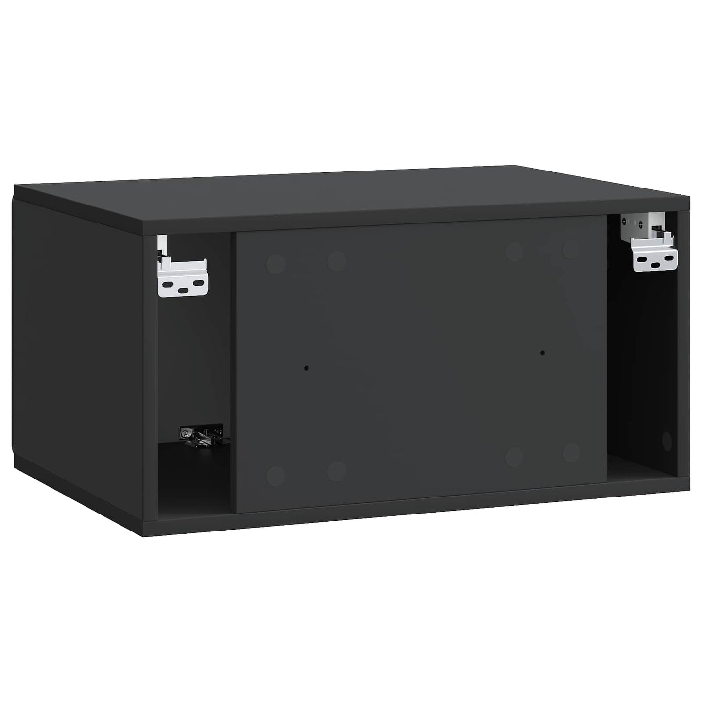 Wall-Mounted TV Cabinet 59.5 x 41 x 30 cm Black Engineered Wood