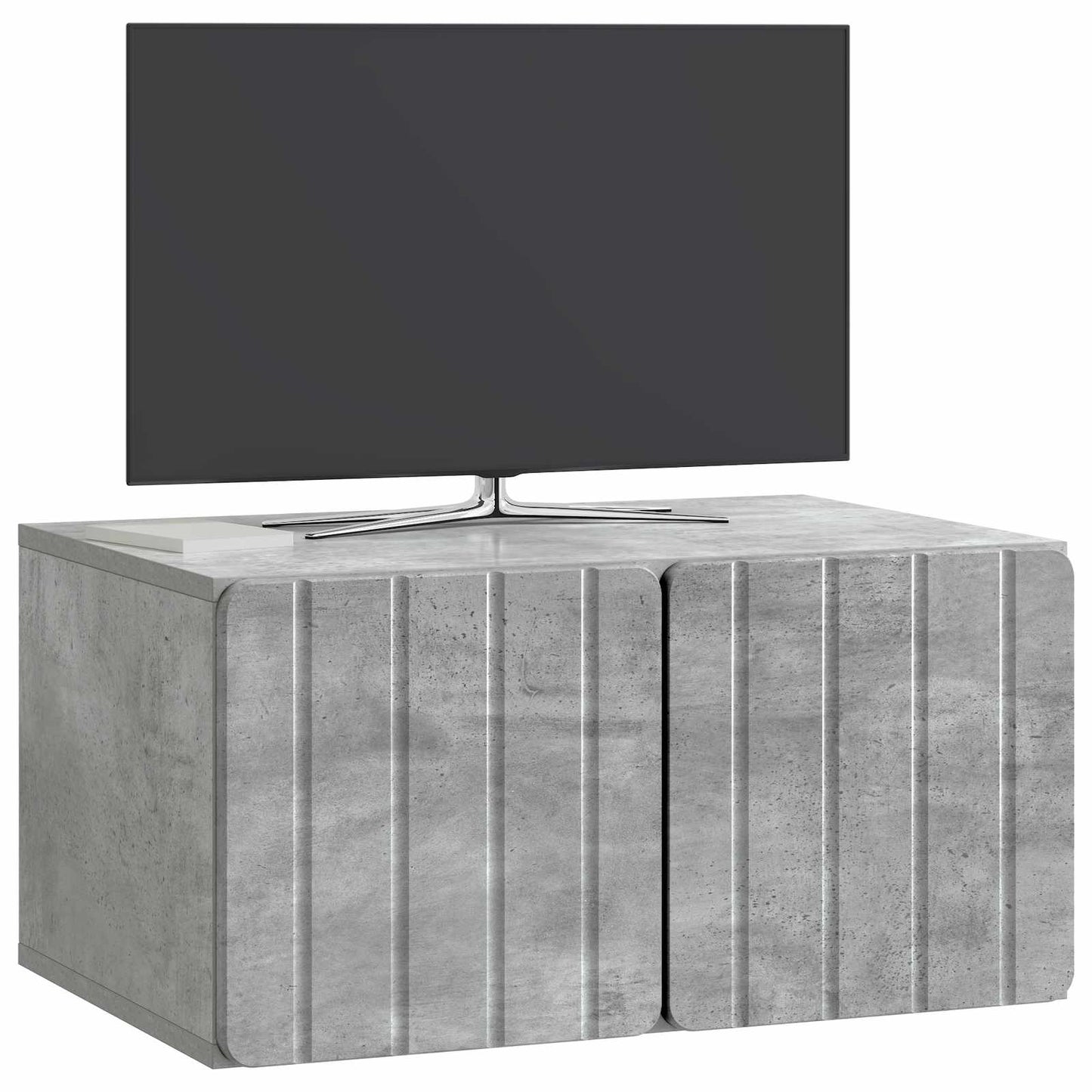 Wall-Mounted TV Cabinet 59.5 x 41 x 30 cm Concrete Grey