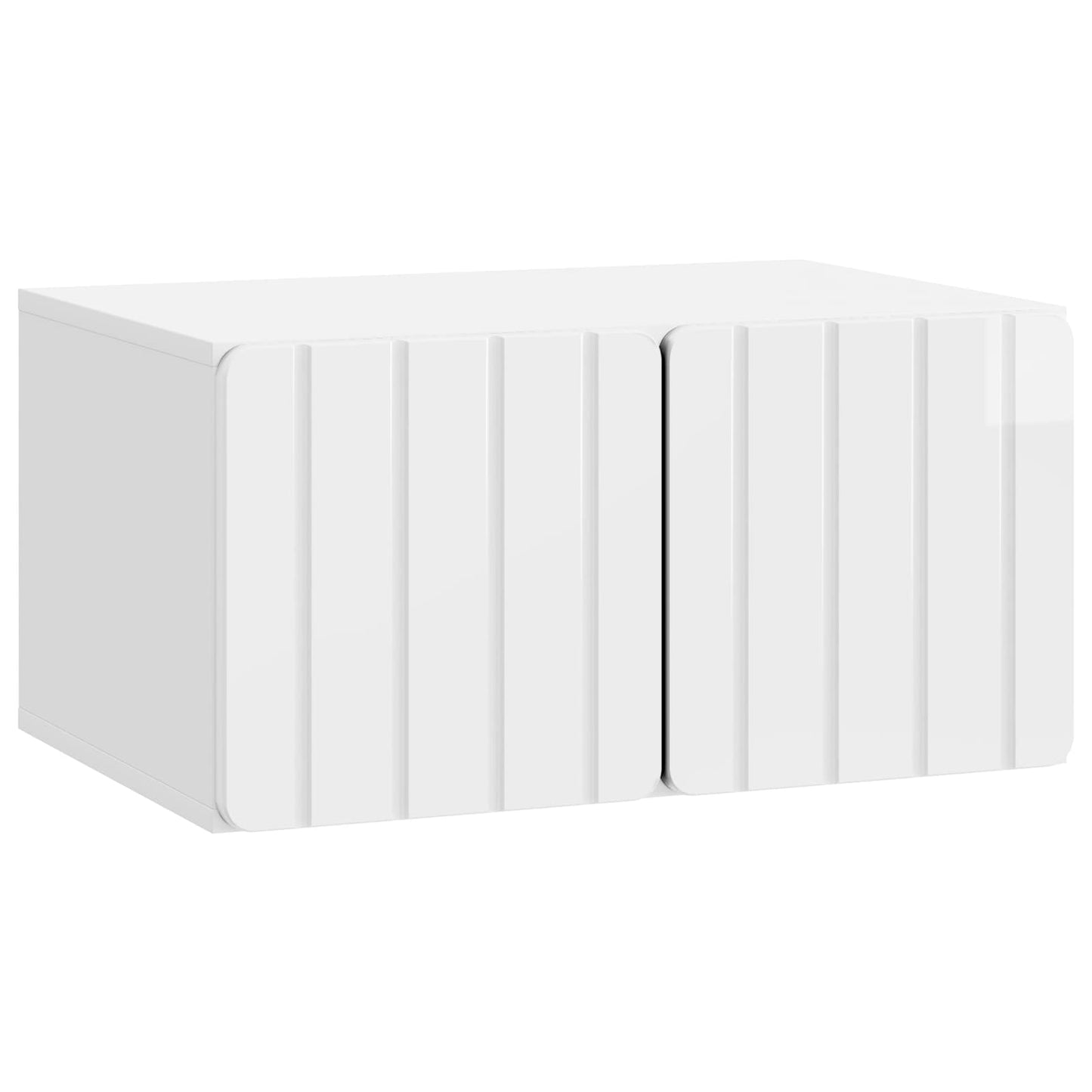 Wall-Mounted TV Cabinet 59.5 x 41 x 30 cm High Gloss White
