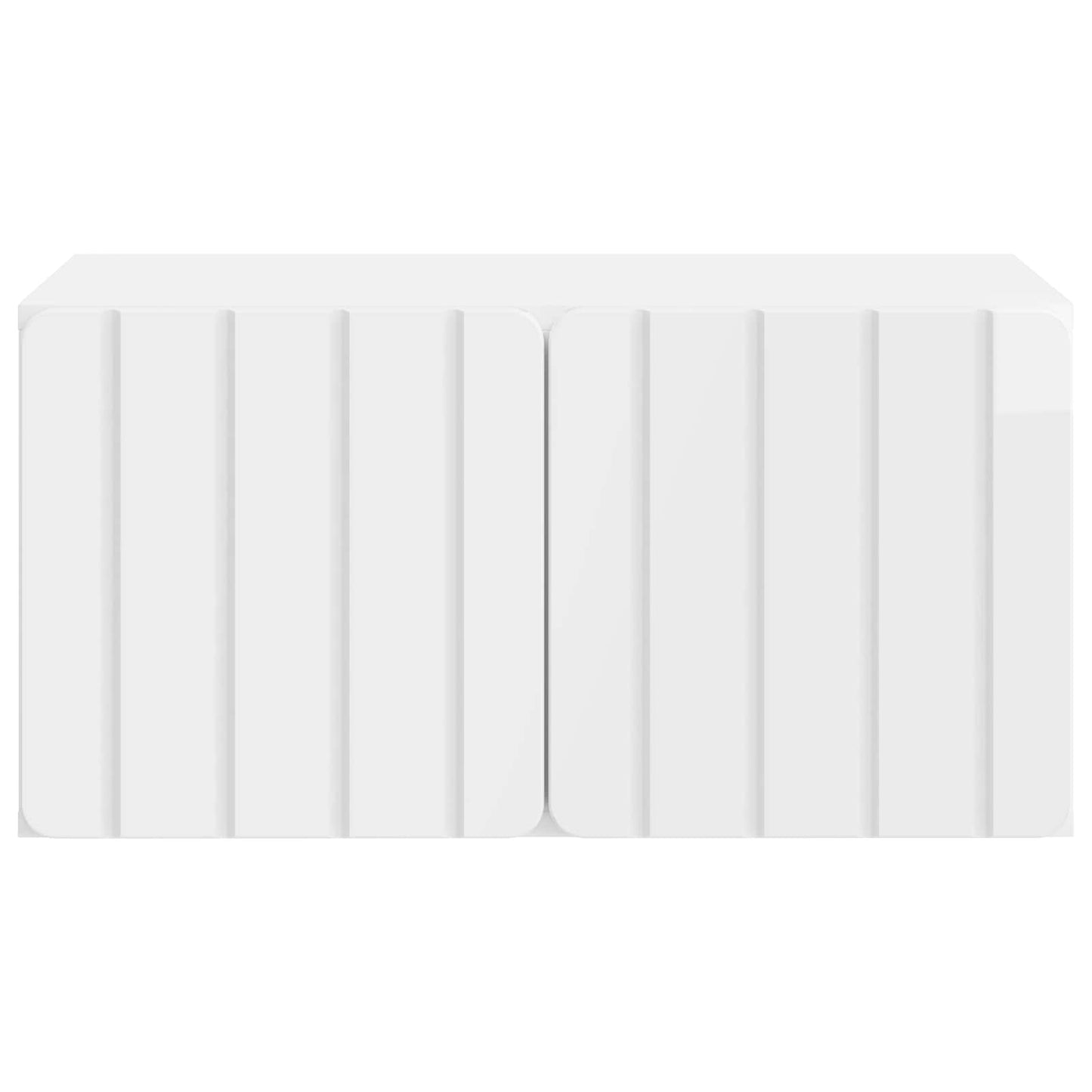 Wall-Mounted TV Cabinet 59.5 x 41 x 30 cm High Gloss White